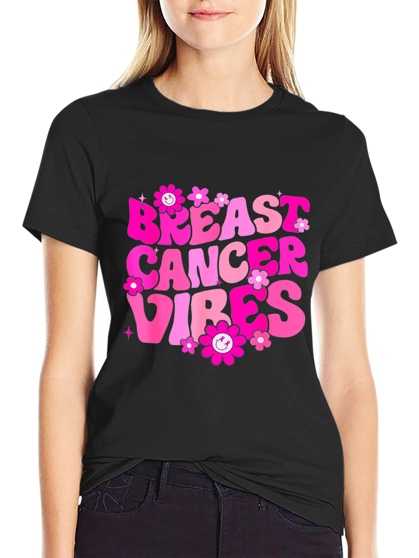 Breast Cancer Vibes T-Shirt