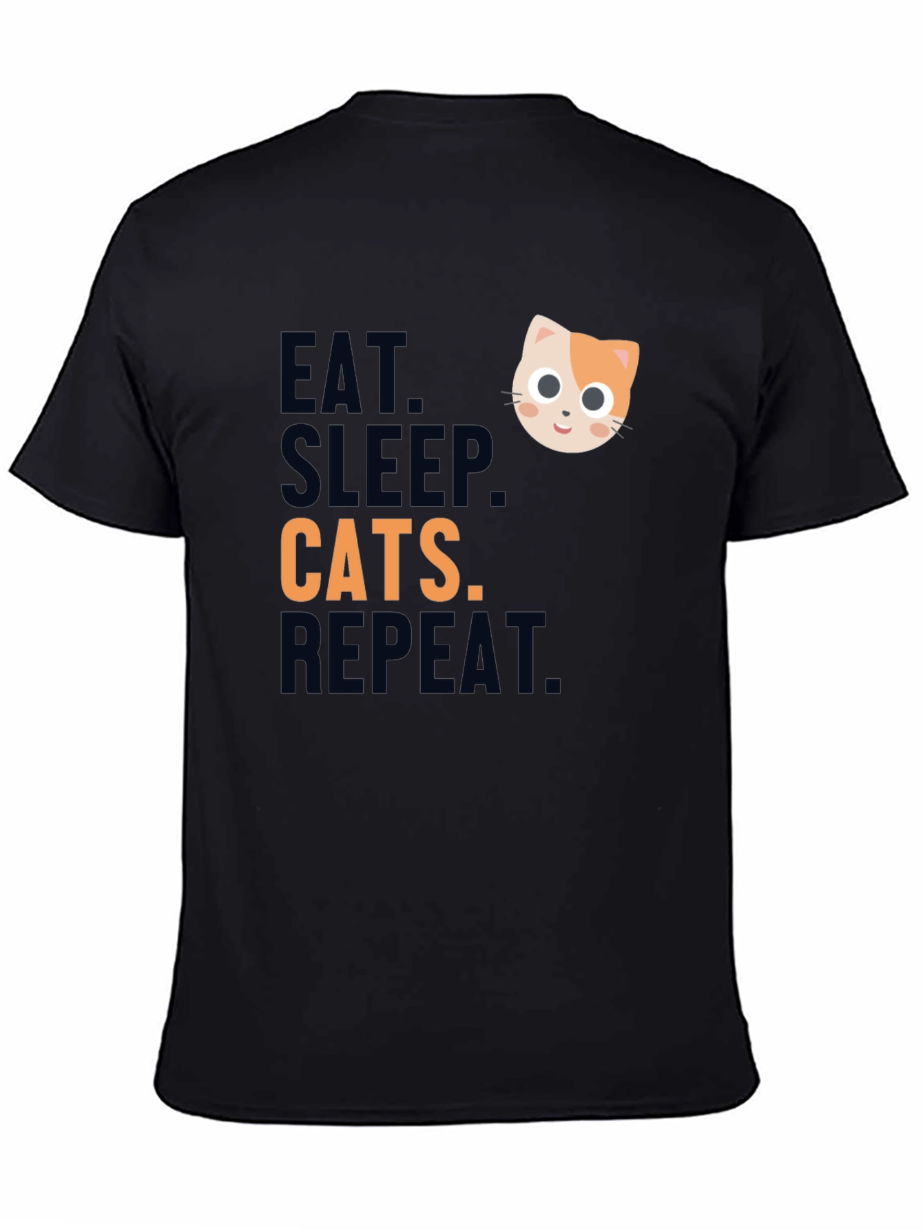 Eat Sleep Cats Repeat T-Shirt - Cat Lover Tee
