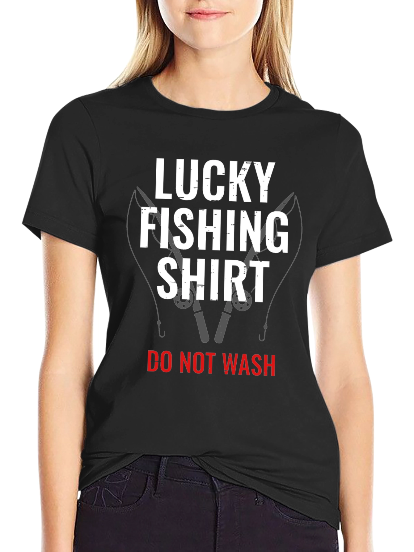 Lucky Fishing Shirt - Mens Novelty Tee
