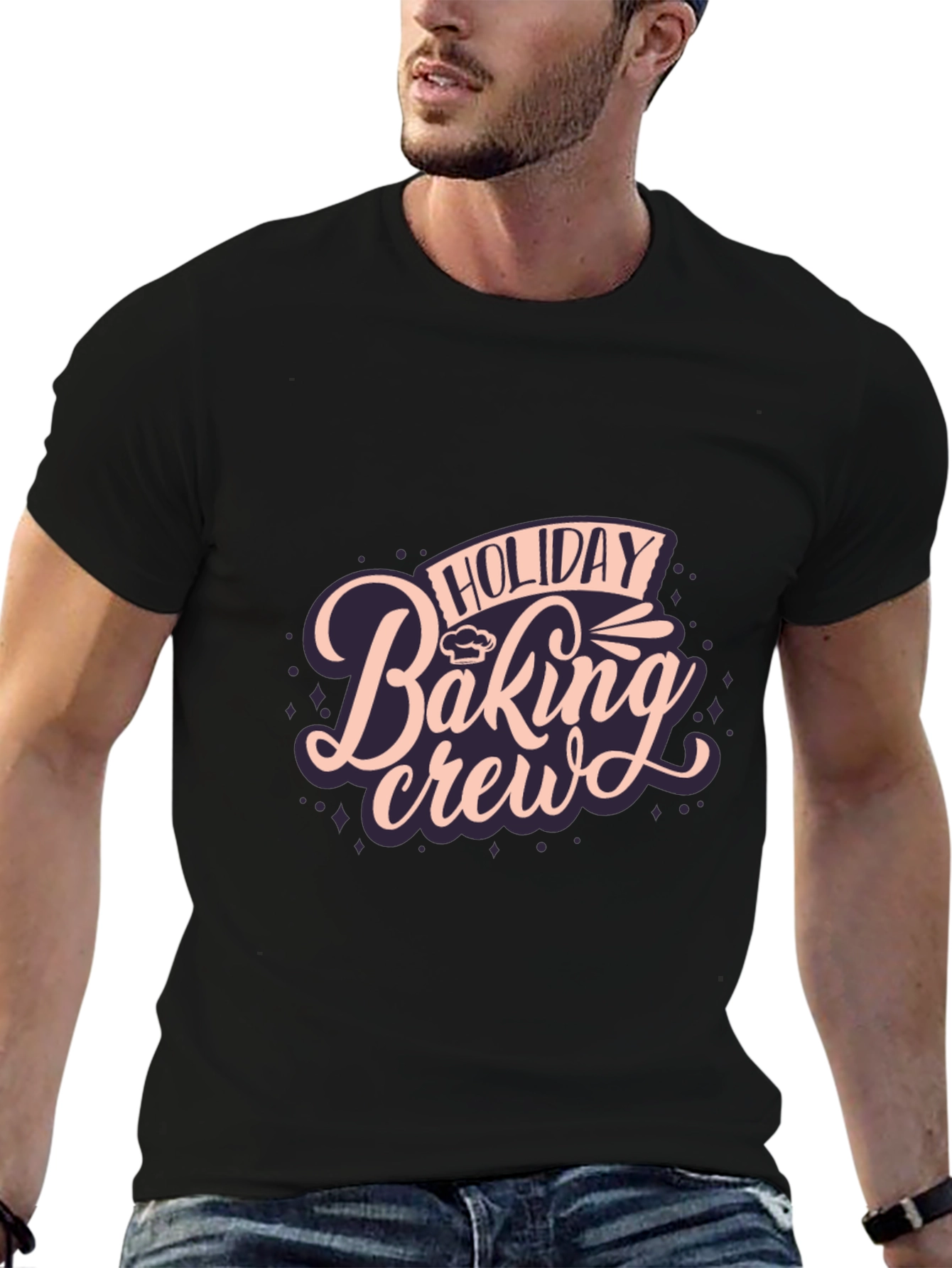 Holiday Baking Crew Black T-Shirt