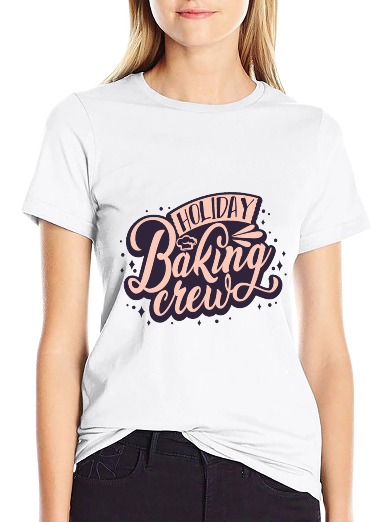Holiday Baking Crew Black T-Shirt