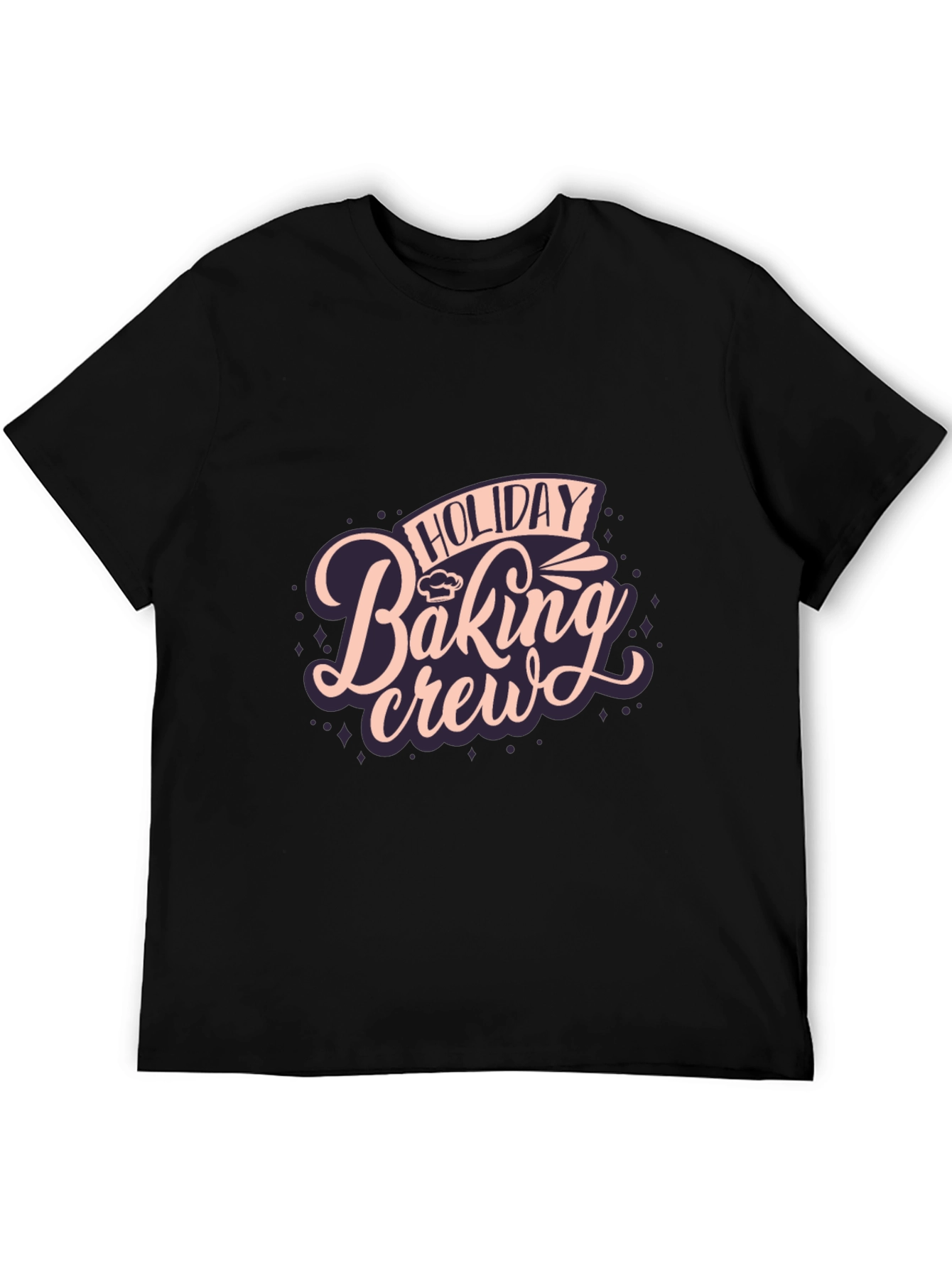 Holiday Baking Crew Black T-Shirt