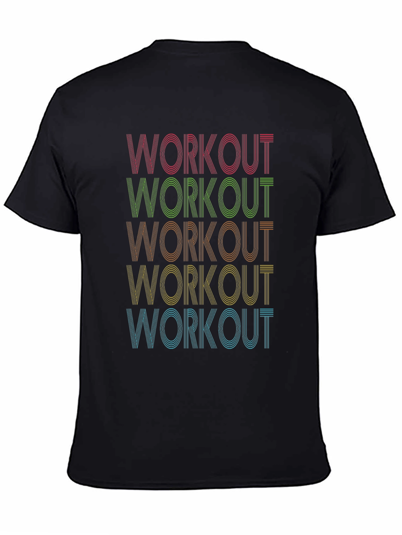 Workout Graphic Tee - Retro Fitness Shirt