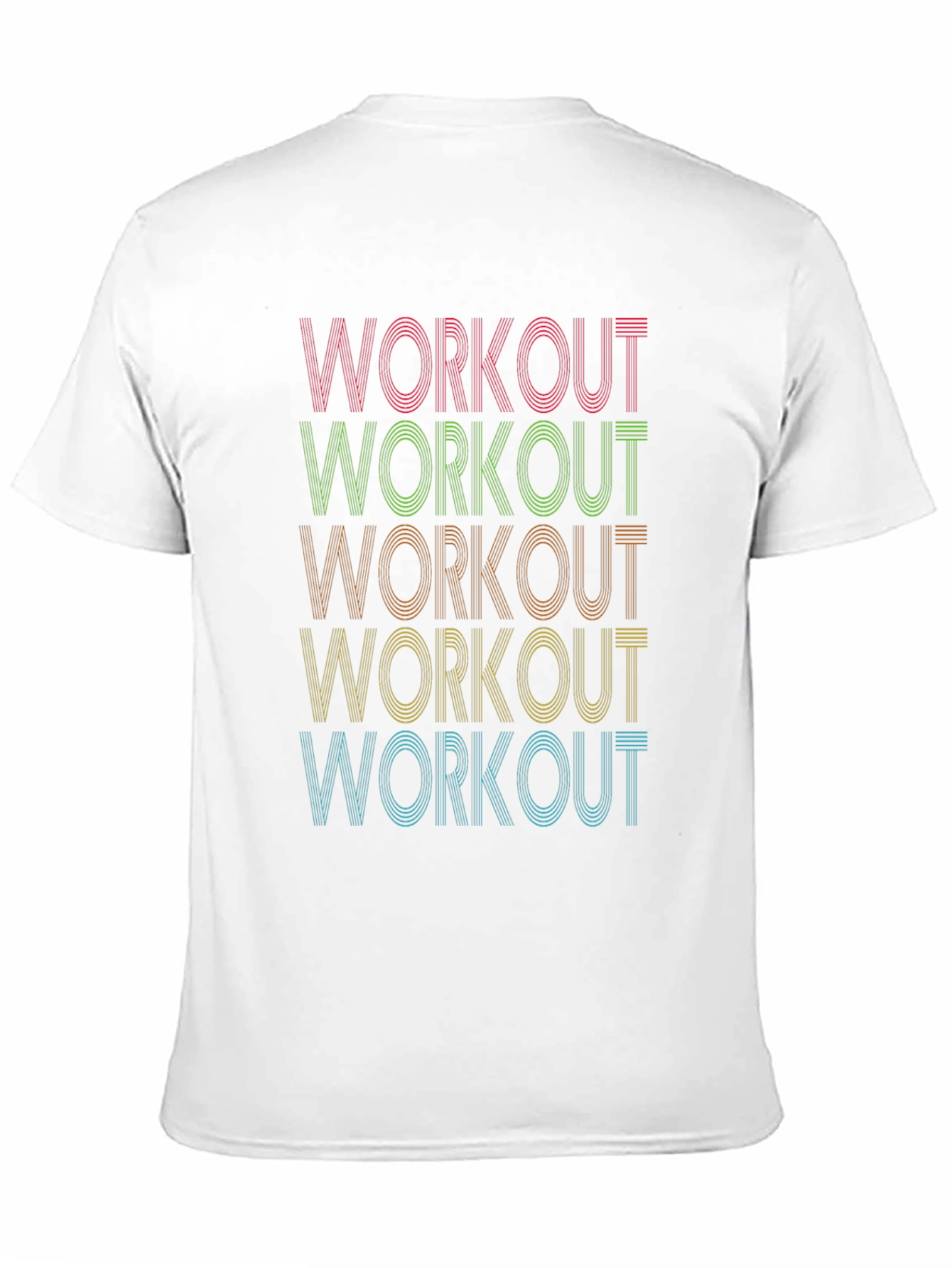 Workout Graphic Tee - Retro Fitness Shirt