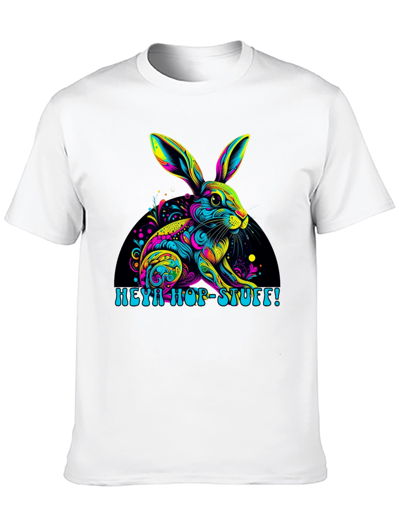 Vibrant Easter Bunny T-Shirt - Heya Hop Stuff!
