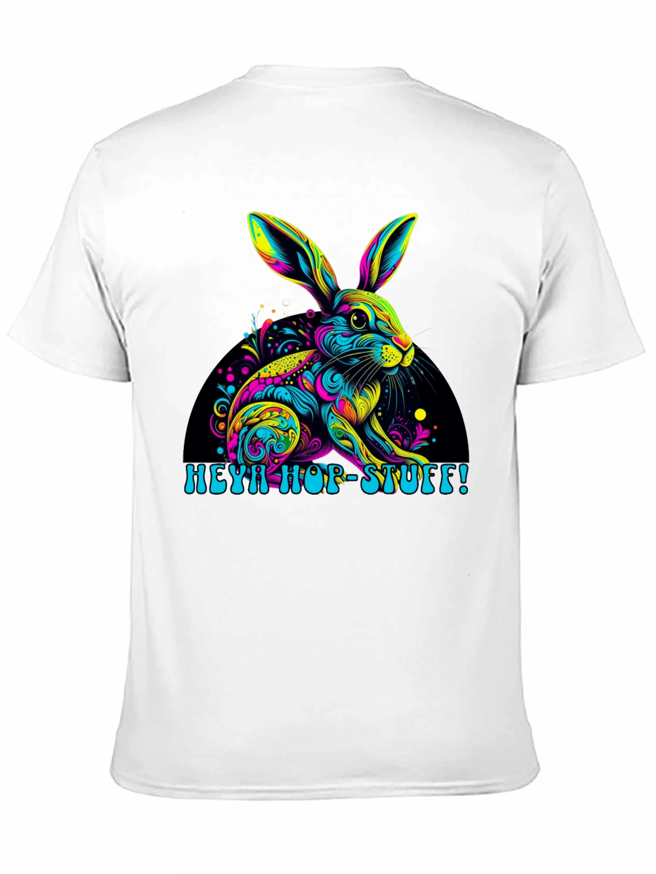 Vibrant Easter Bunny T-Shirt - Heya Hop Stuff!