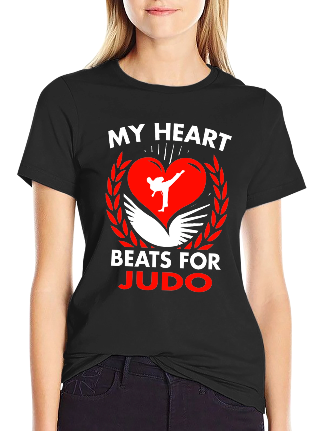 My Heart Beats for Judo Graphic T-Shirt
