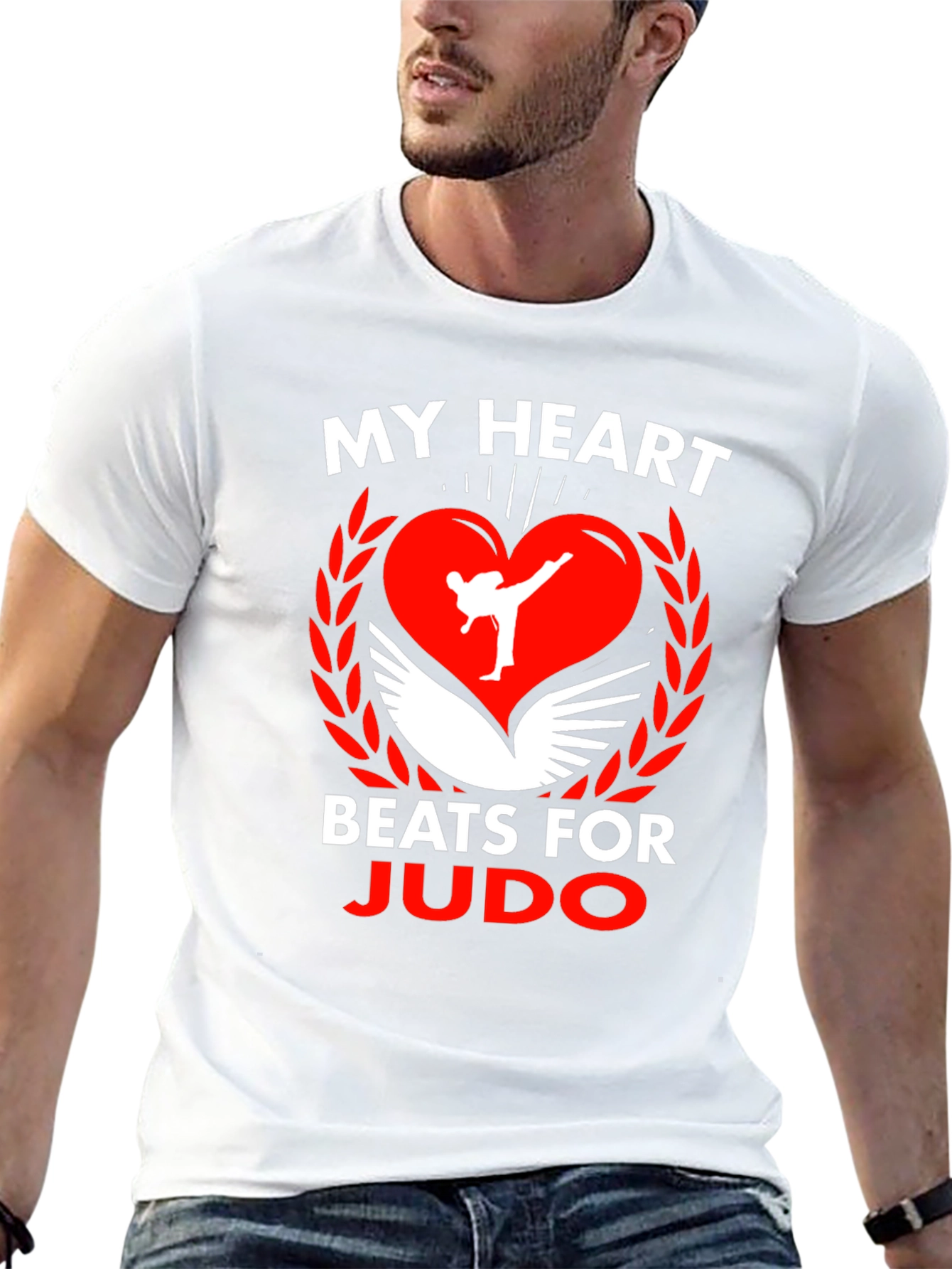 My Heart Beats for Judo Graphic T-Shirt