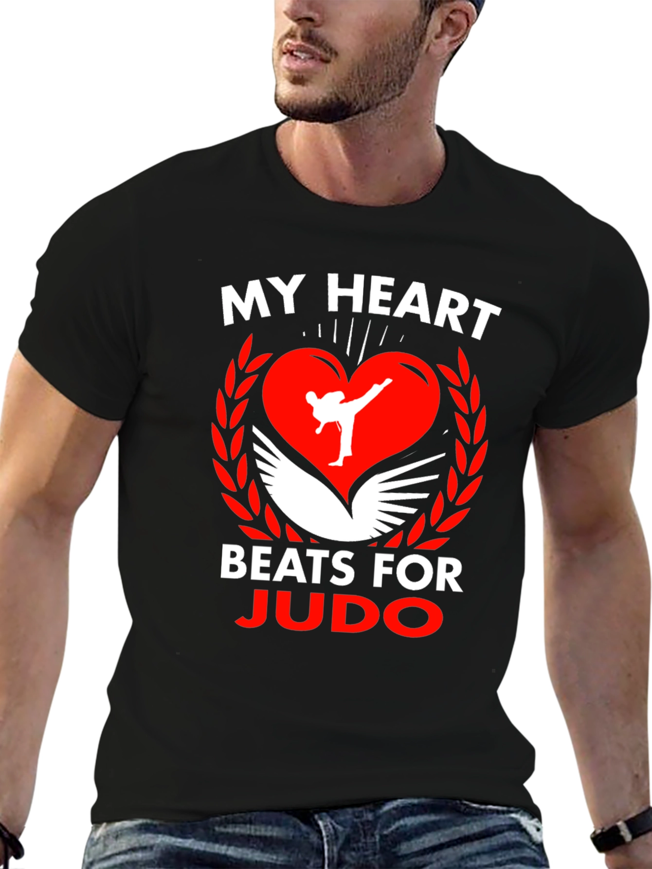 My Heart Beats for Judo Graphic T-Shirt