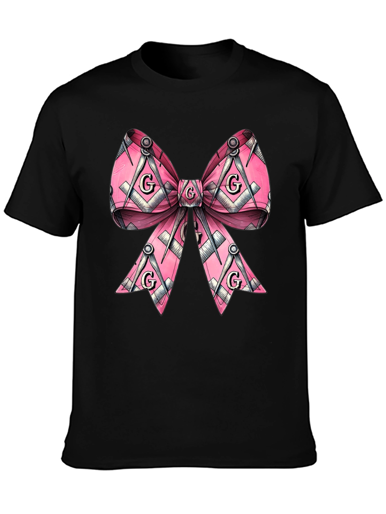 Masonic Bow Tie Graphic T-Shirt - Unique Design