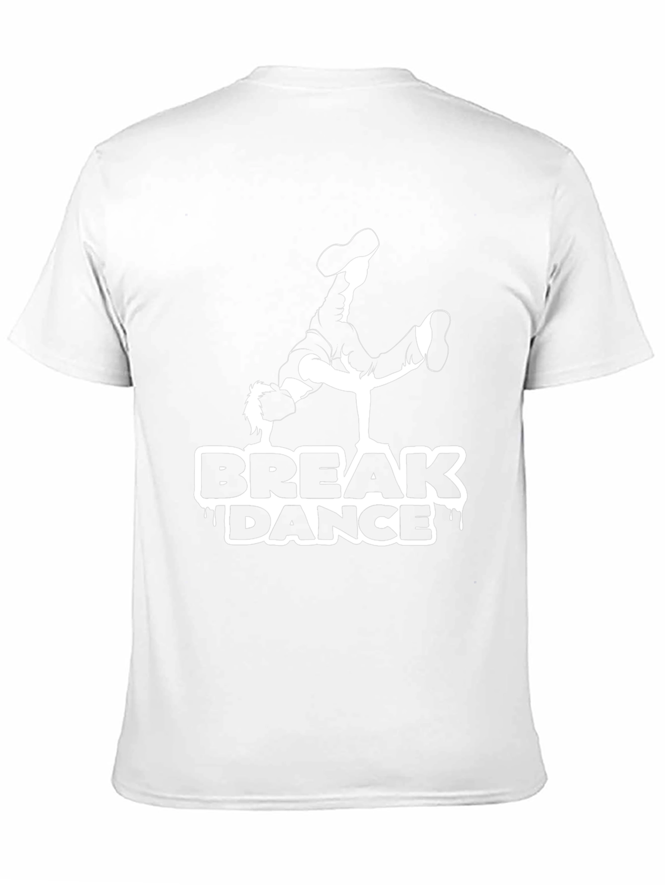 Break Dance Graphic Tee - Black Cotton Shirt
