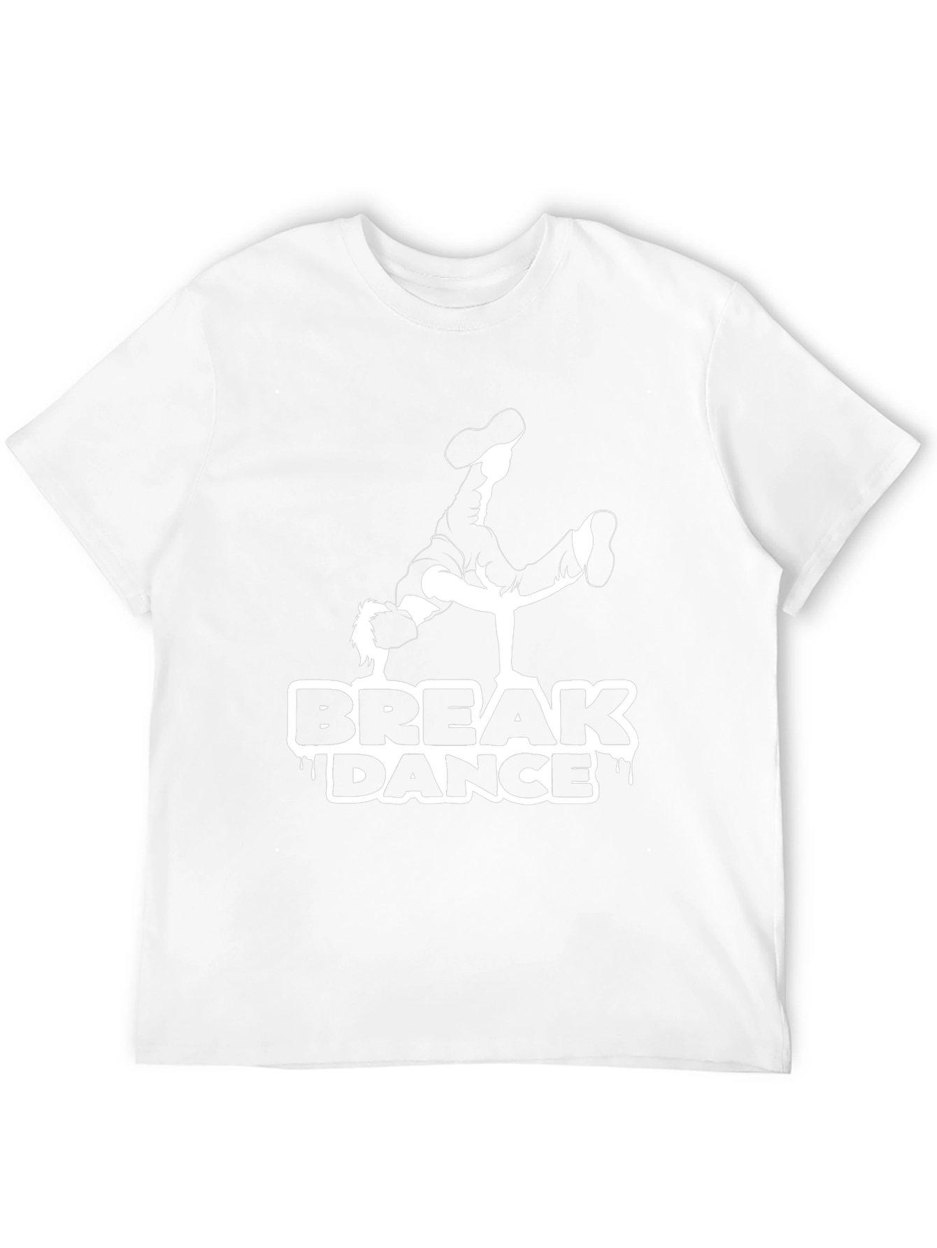 Break Dance Graphic Tee - Black Cotton Shirt