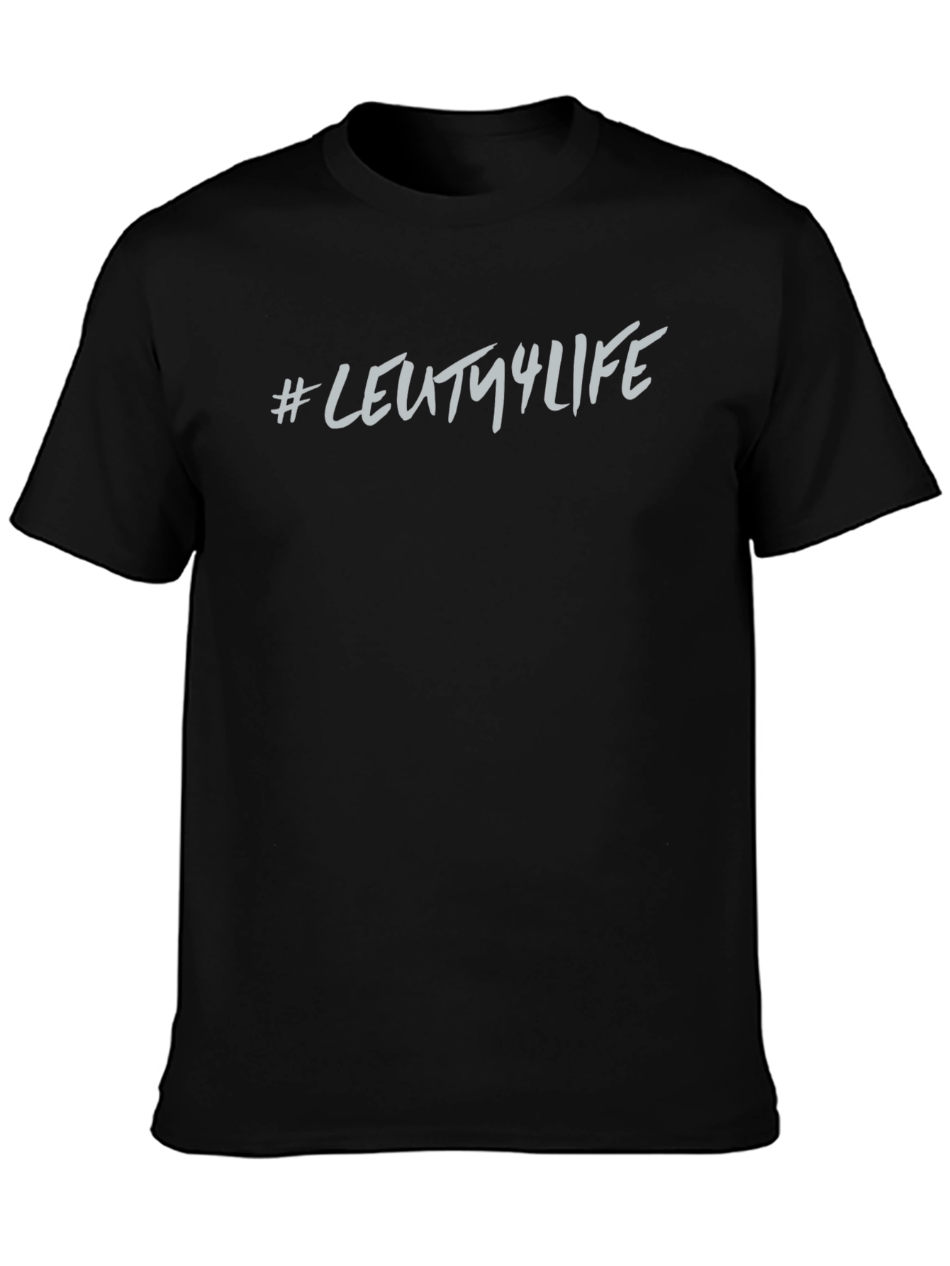 Mens Black Graphic Tee - #LEUTY4LIFE
