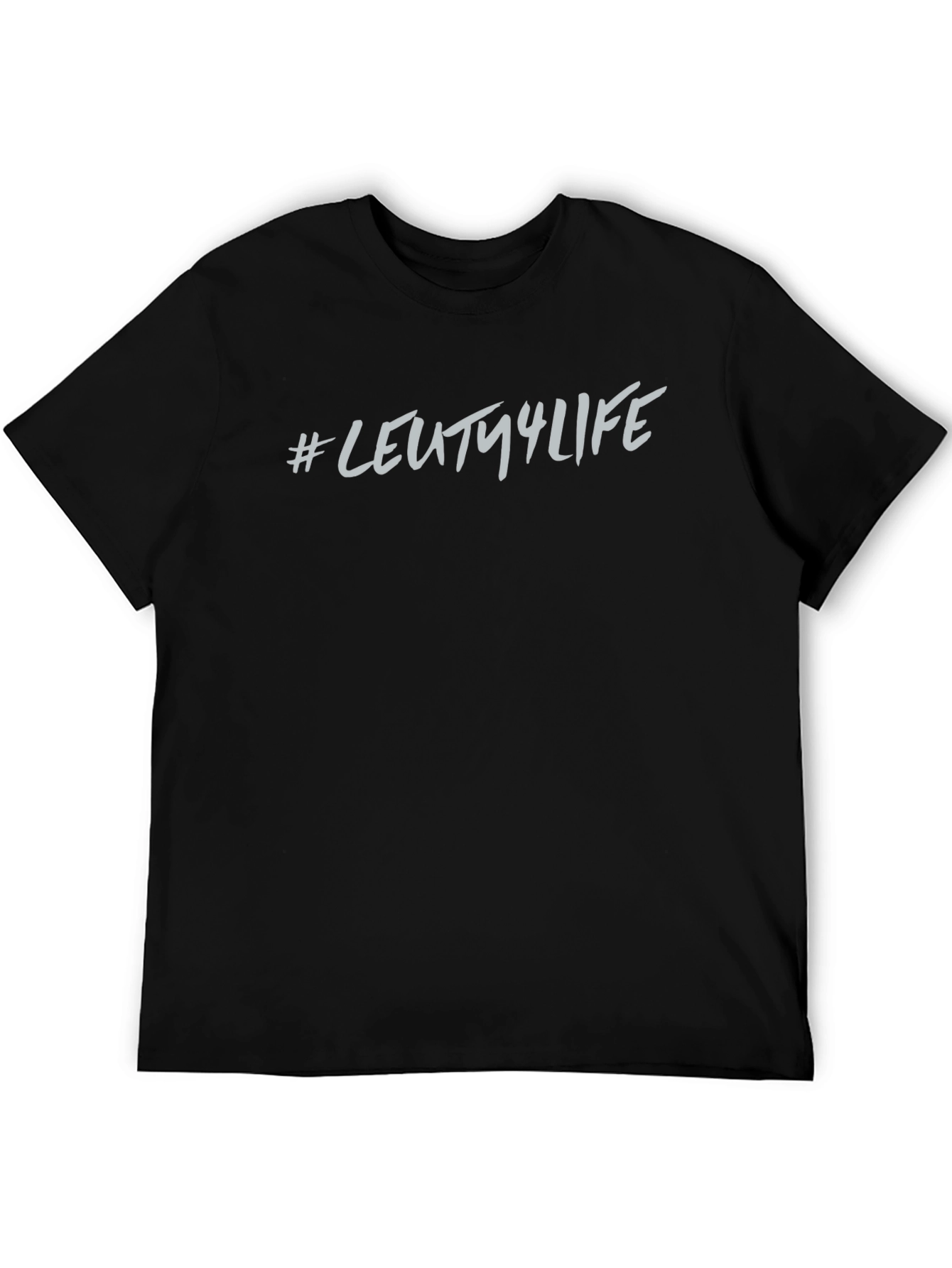 Mens Black Graphic Tee - #LEUTY4LIFE