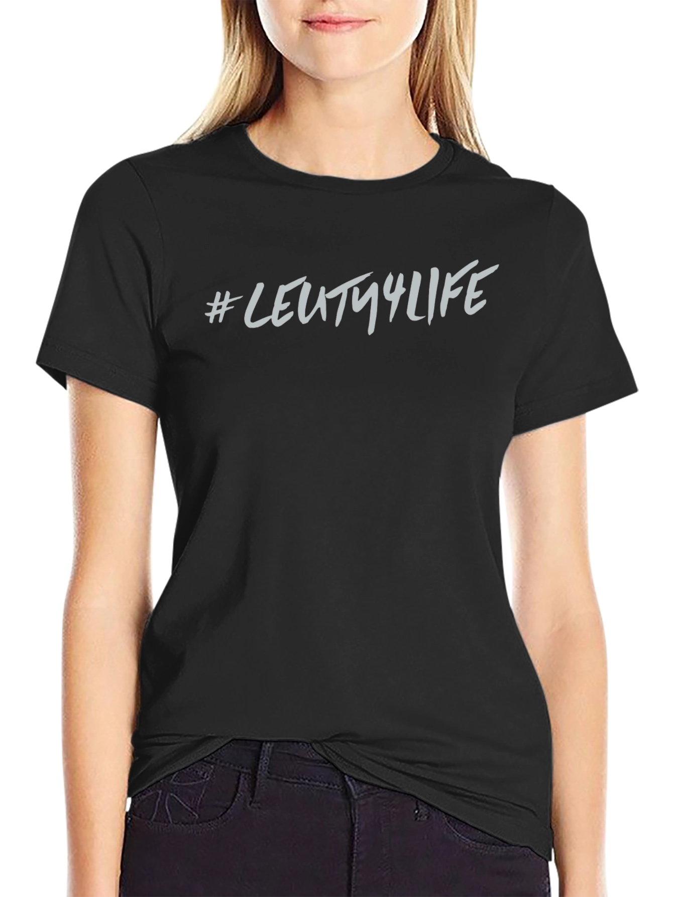 Mens Black Graphic Tee - #LEUTY4LIFE