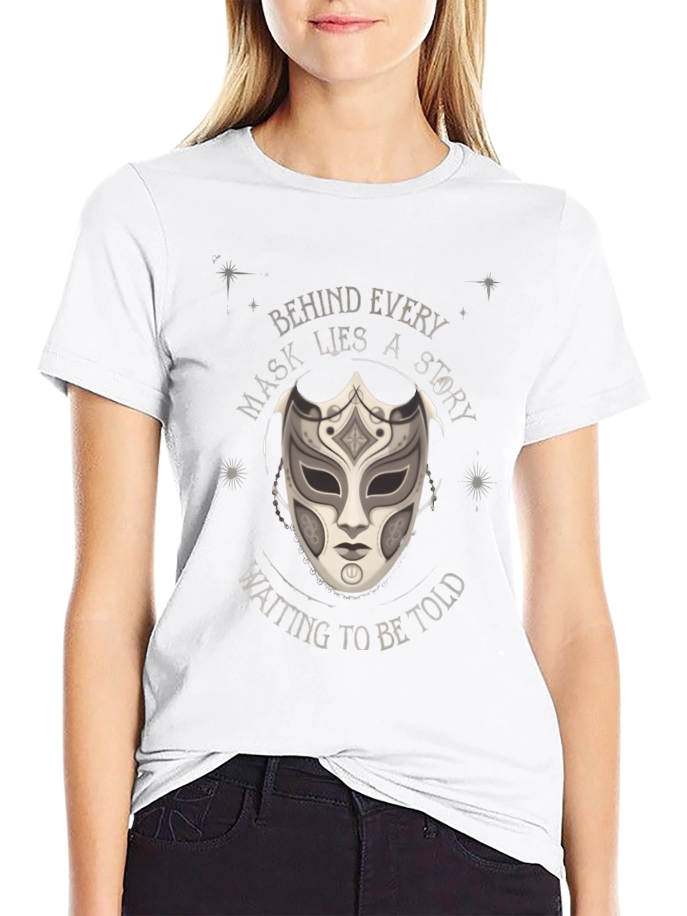 Mask Story Graphic T-Shirt