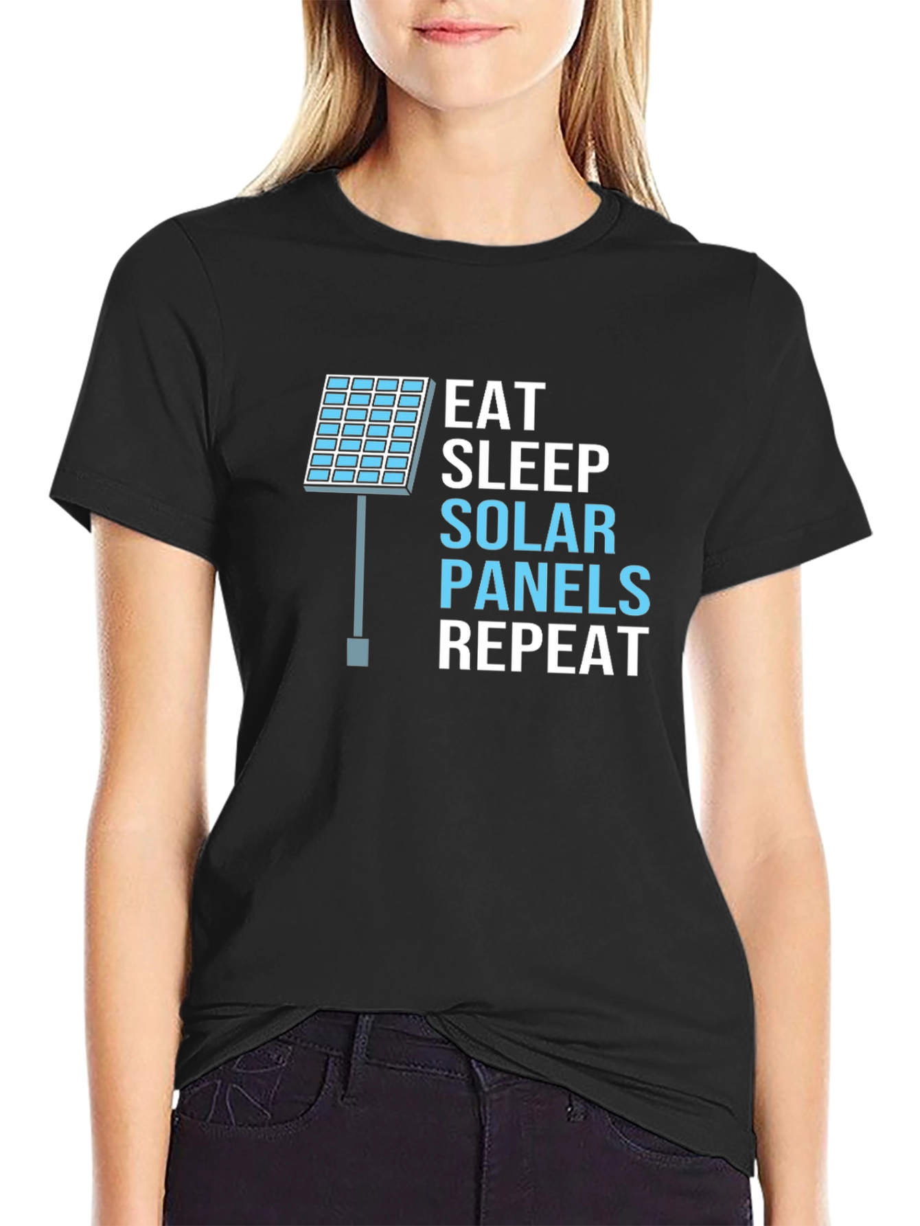 Eat Sleep Solar Panels Repeat T-Shirt