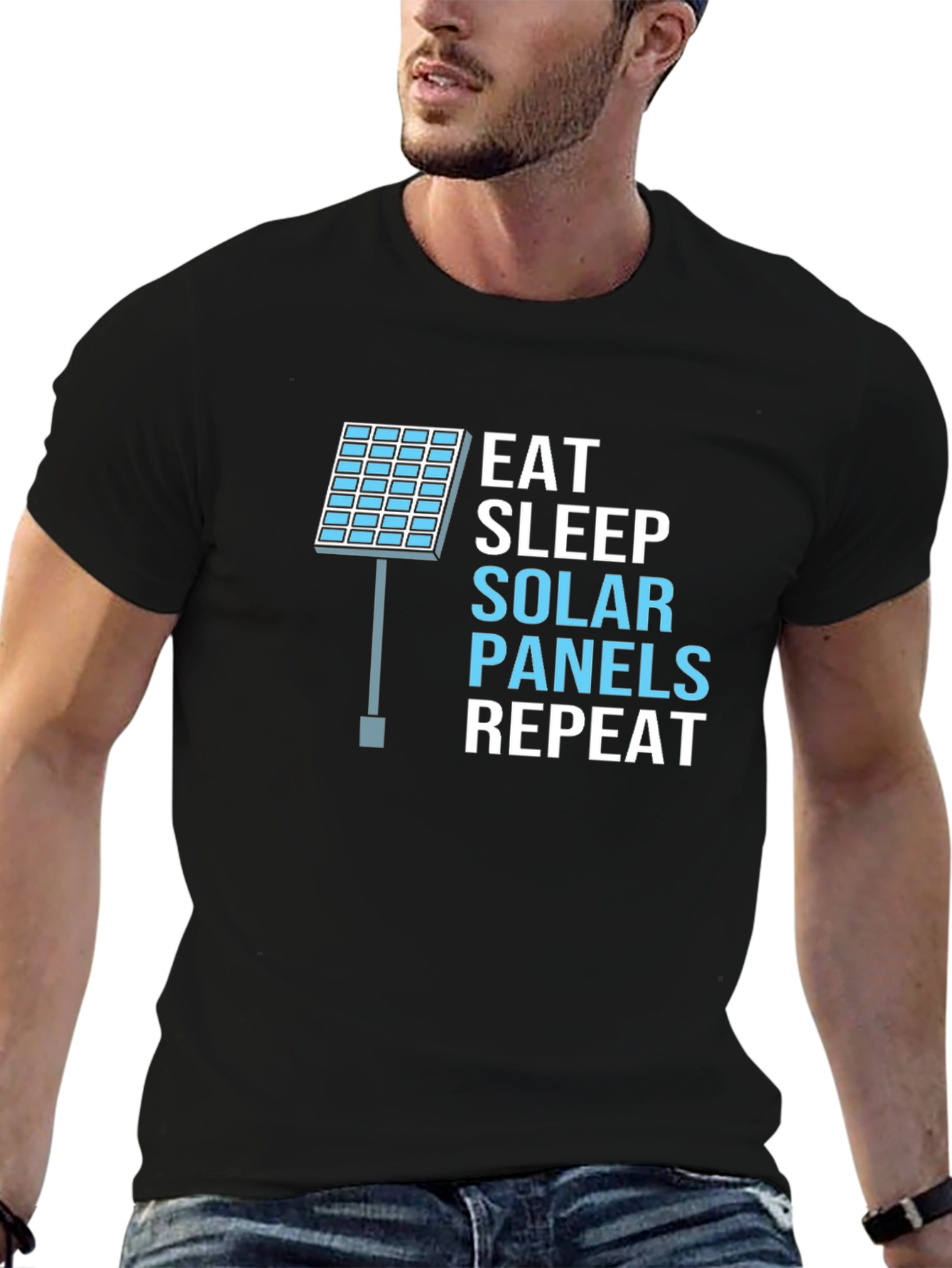 Eat Sleep Solar Panels Repeat T-Shirt
