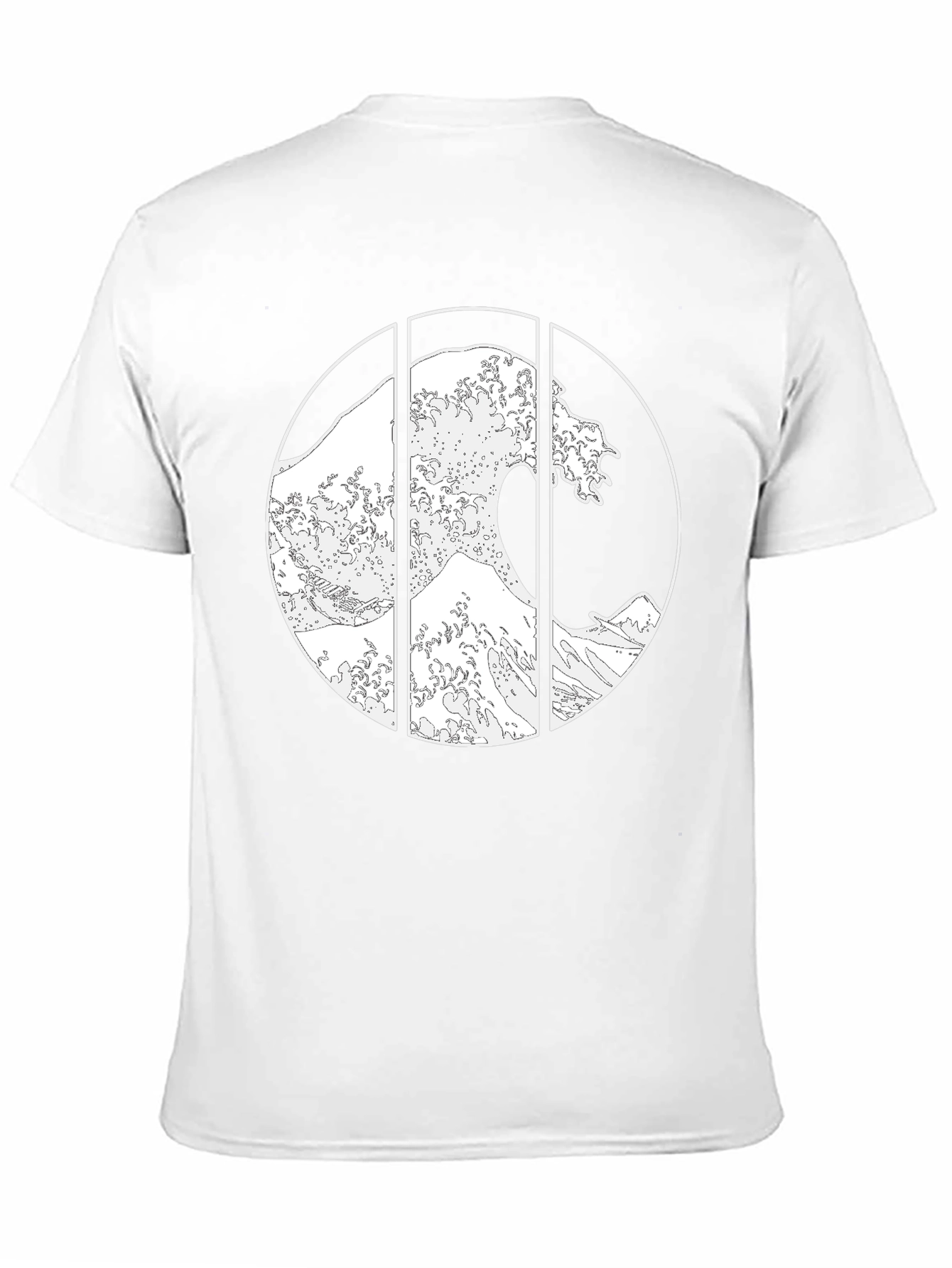 Great Wave Graphic Tee - Stylish Black Cotton T-Shirt