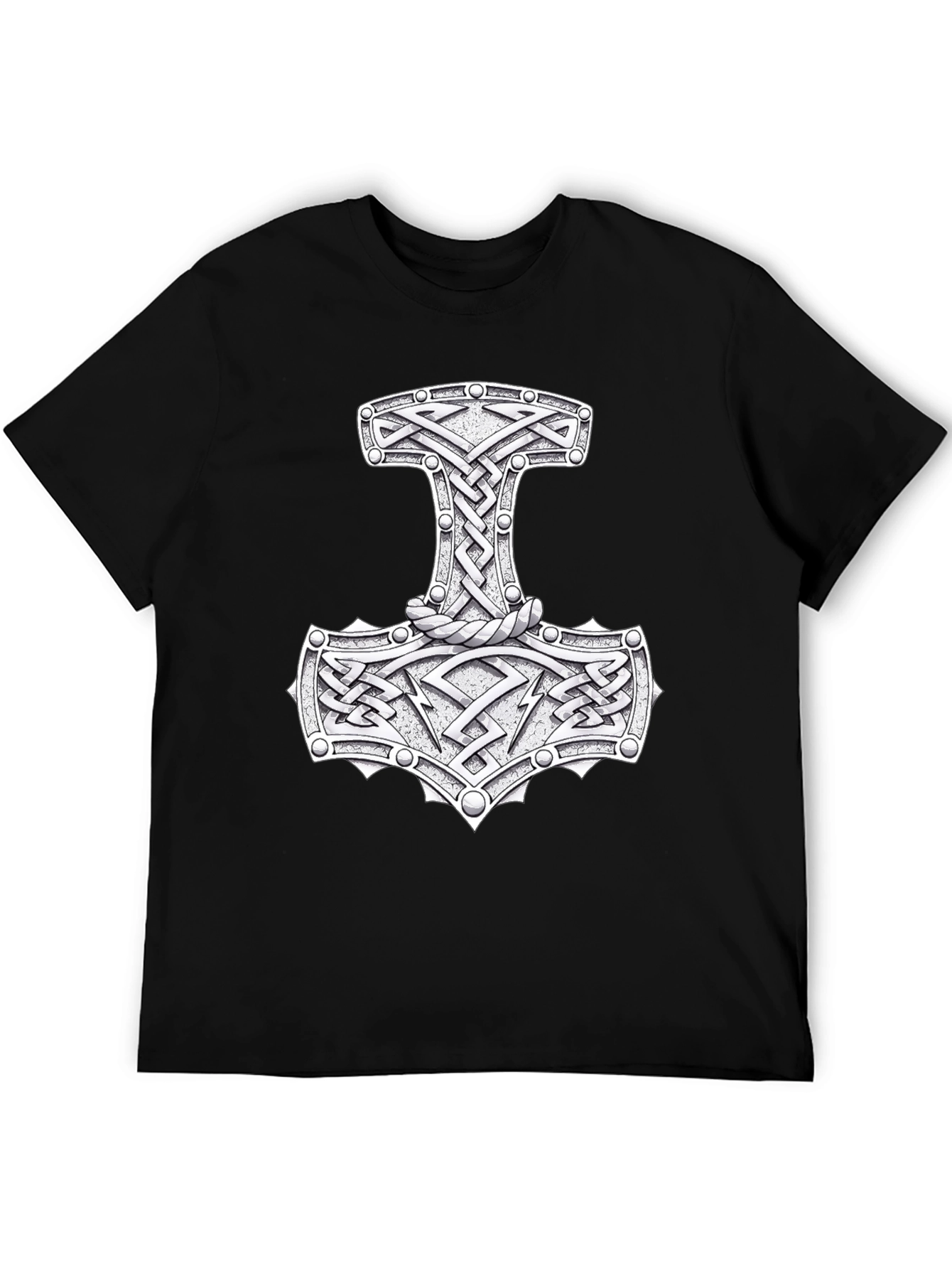 Mjöllnir Viking Hammer T-Shirt - Norse Mythology Design