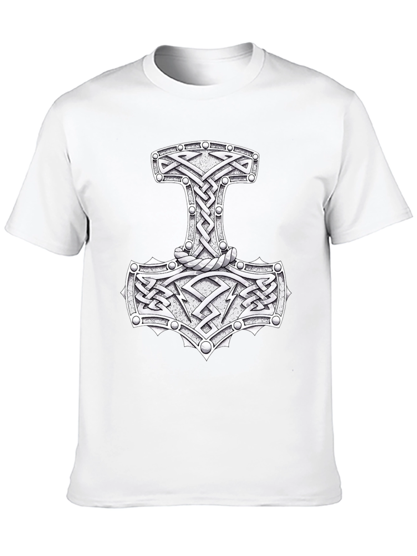 Mjöllnir Viking Hammer T-Shirt - Norse Mythology Design