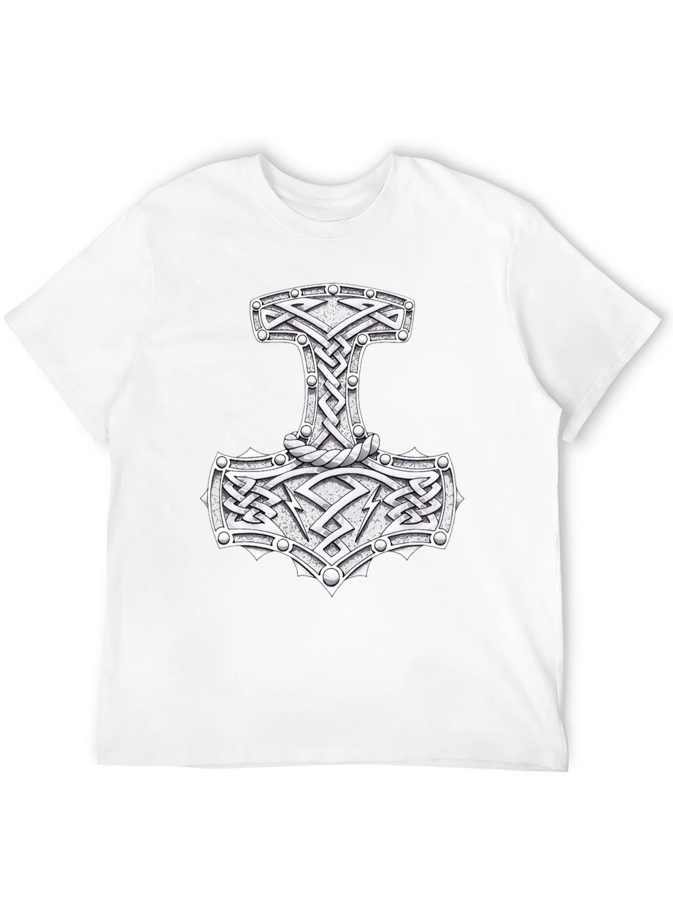 Mjöllnir Viking Hammer T-Shirt - Norse Mythology Design
