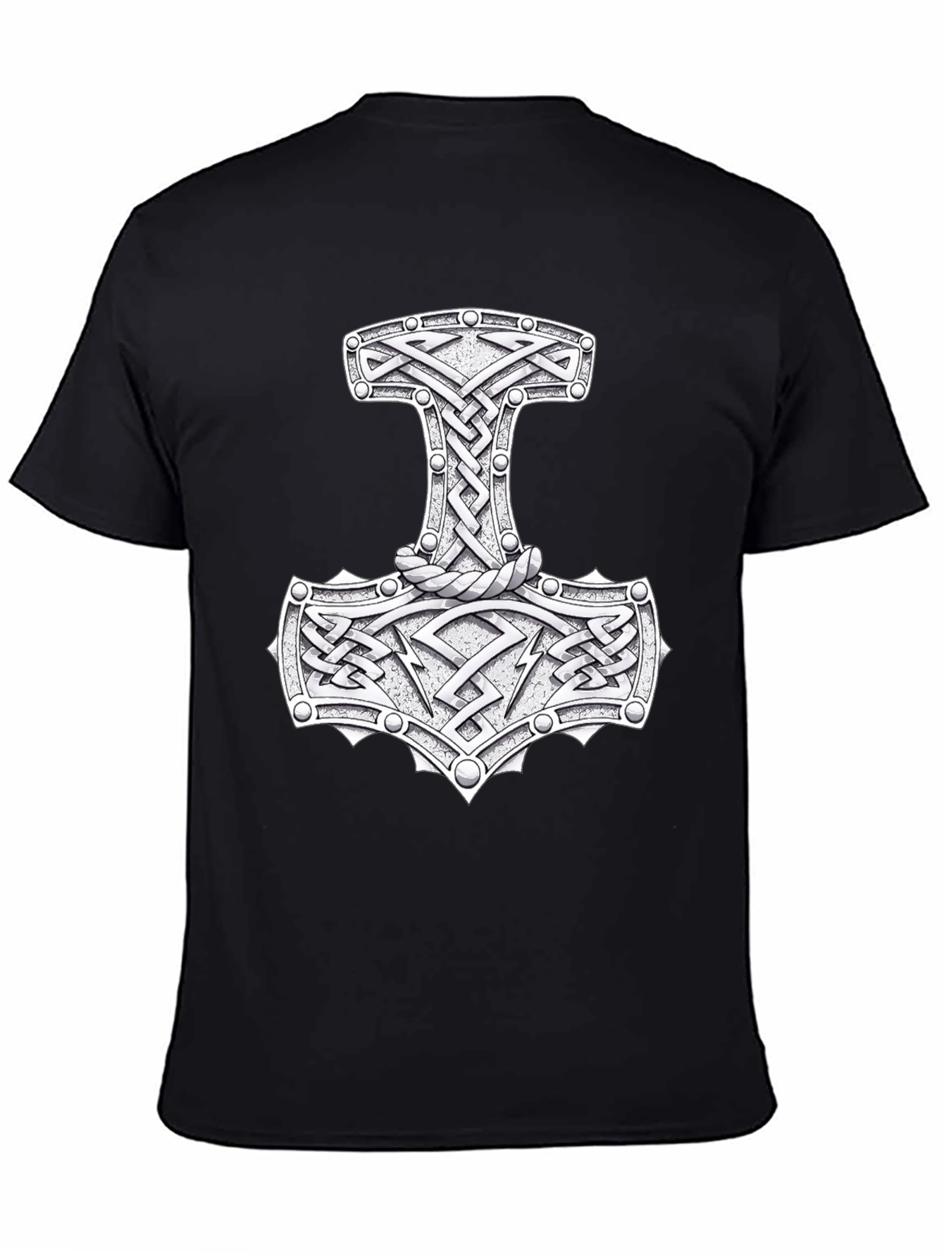 Mjöllnir Viking Hammer T-Shirt - Norse Mythology Design