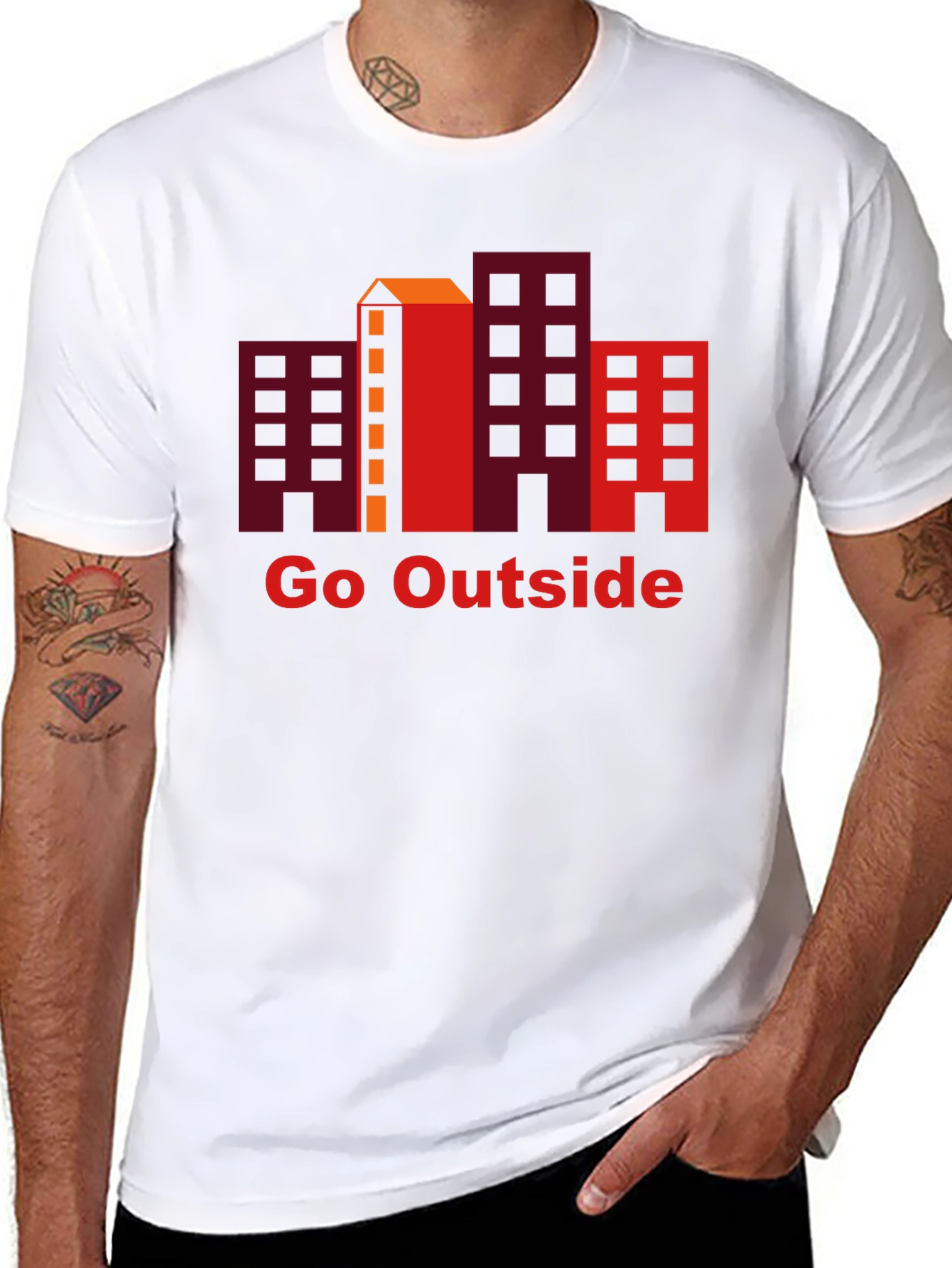 Go Outside Graphic Tee - Urban Adventure Shirt