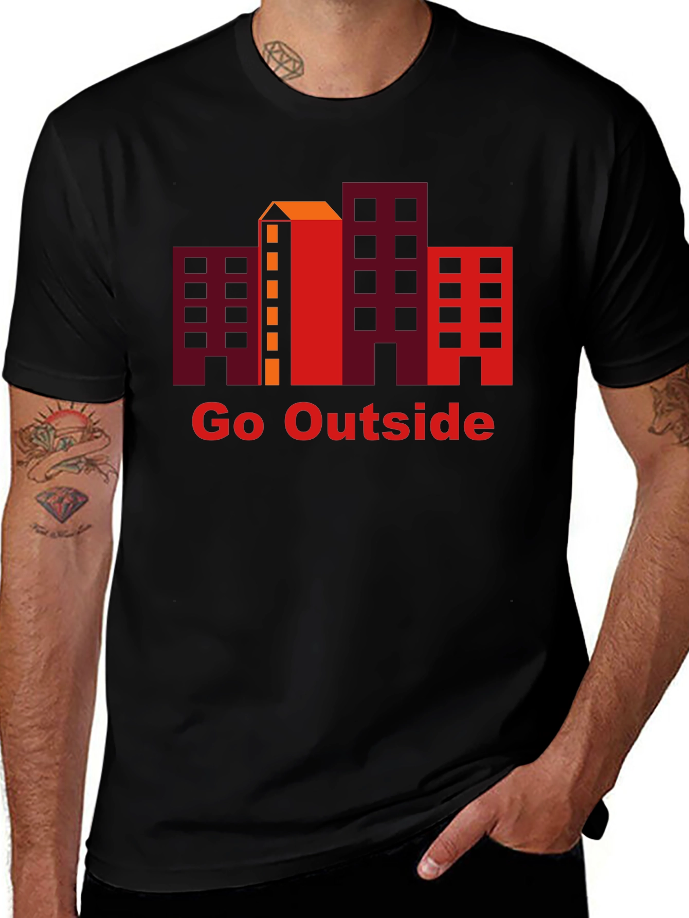 Go Outside Graphic Tee - Urban Adventure Shirt