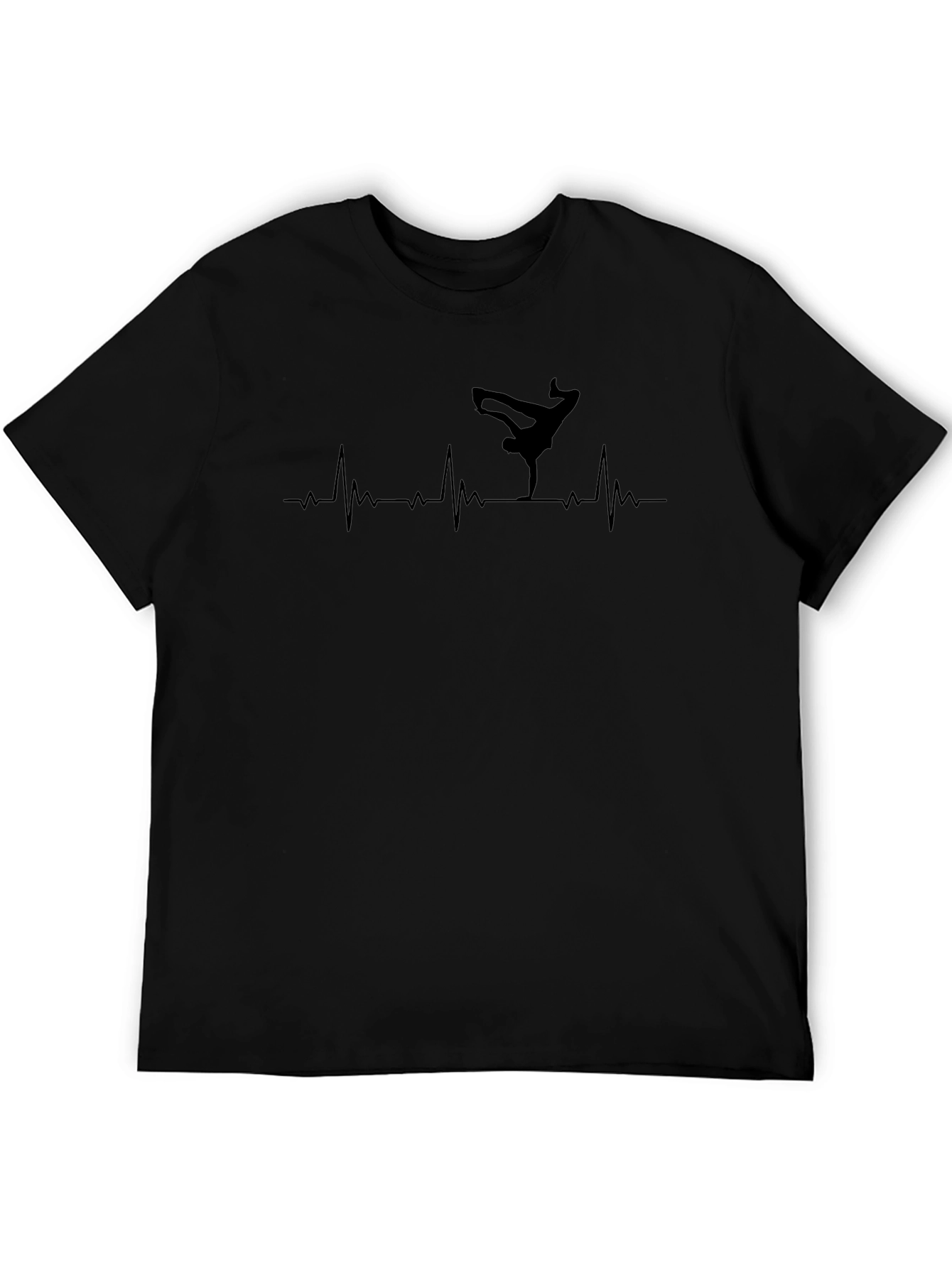 Breakdance Heartbeat T-Shirt - Cool Graphic Tee