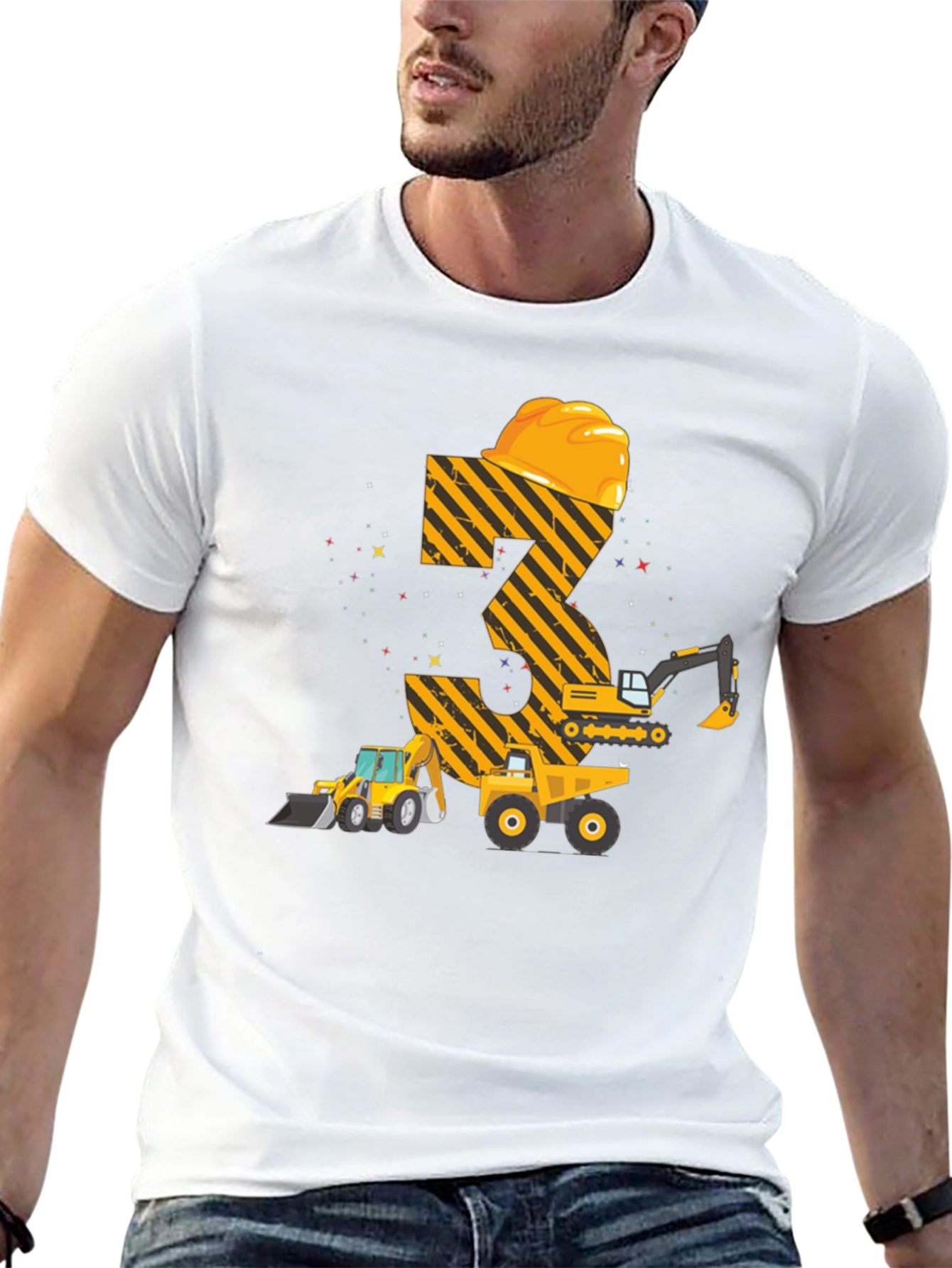 Construction 3rd Birthday Boy T-Shirt