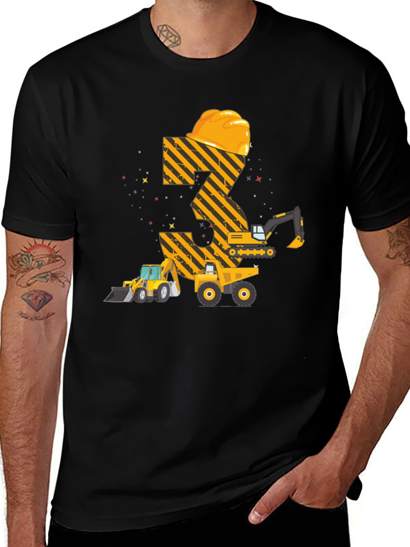 Construction 3rd Birthday Boy T-Shirt