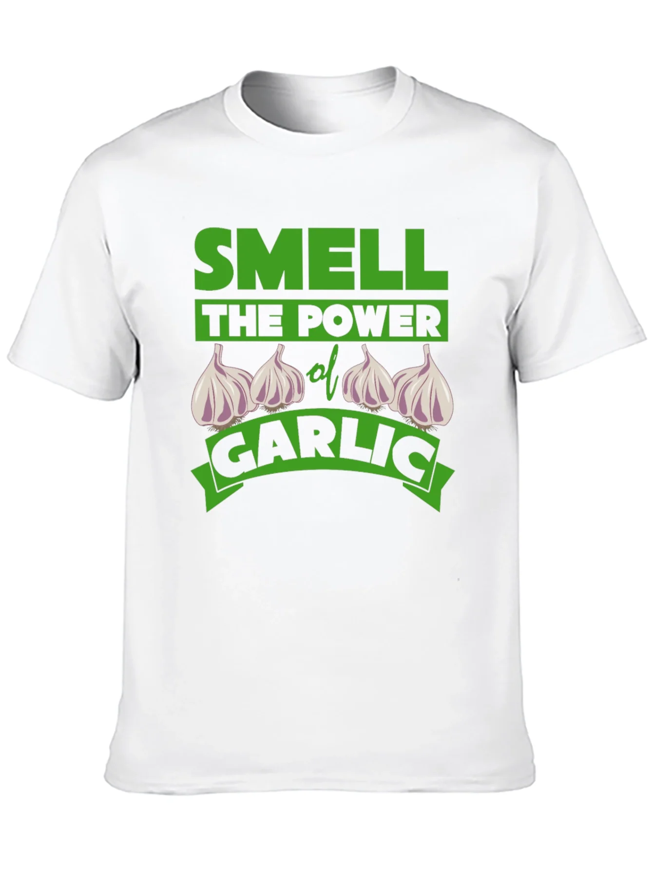 Smell the Power of Garlic Funny T-Shirt