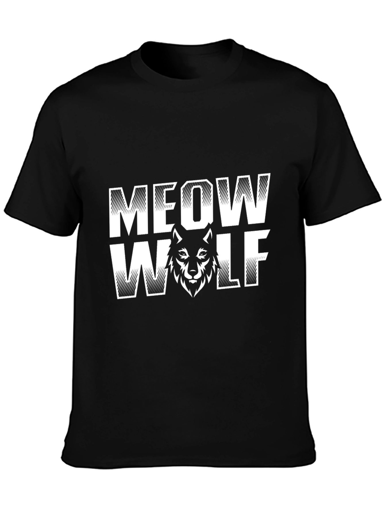 Meow Wolf Graphic Tee - Black Cotton T-Shirt
