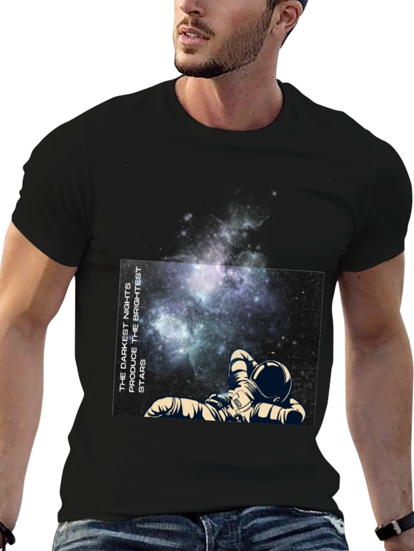 Astronaut Galaxy Print T-Shirt - Dream Big!
