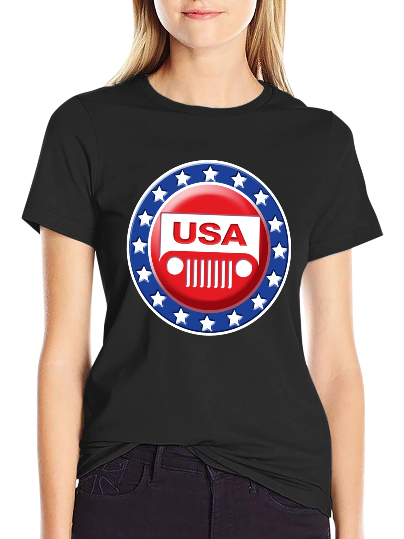 USA Jeep Patriotic T-Shirt