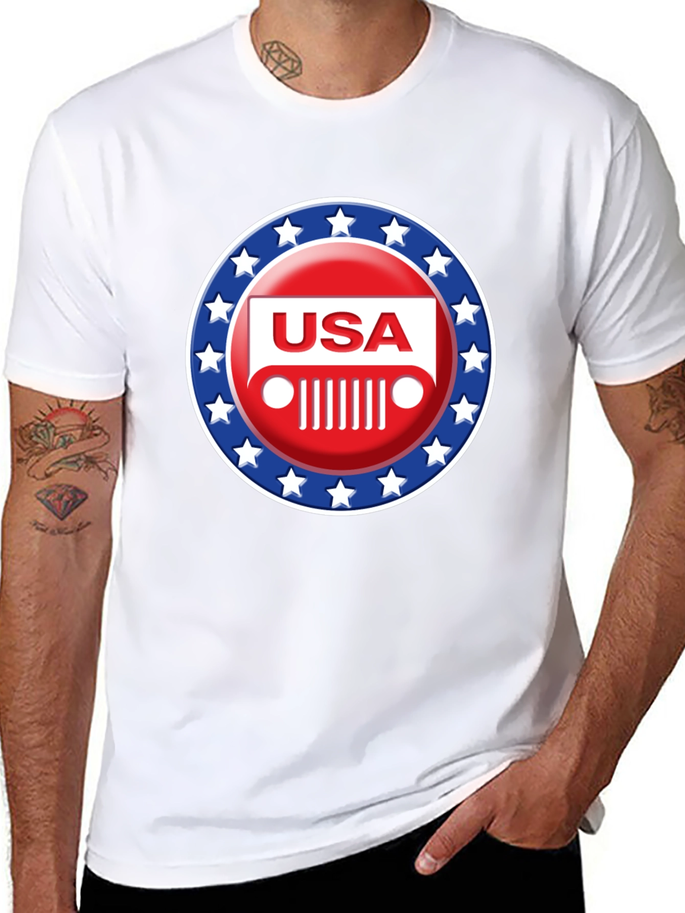 USA Jeep Patriotic T-Shirt