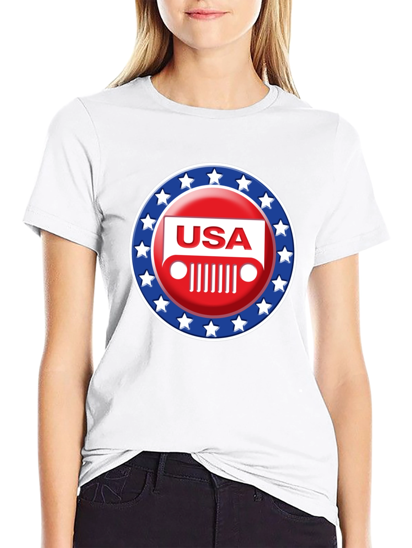 USA Jeep Patriotic T-Shirt