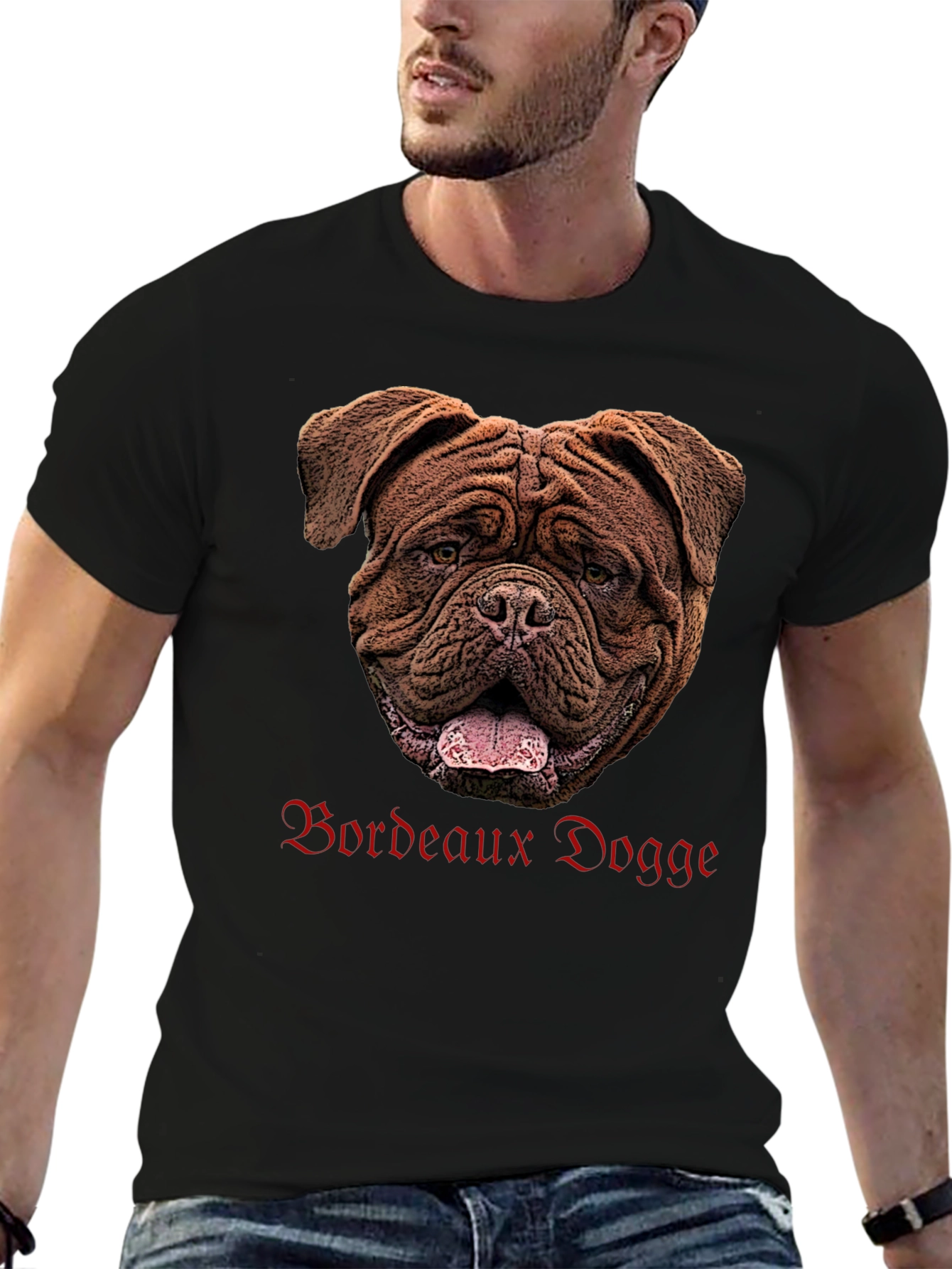 Bordeaux Dogge Graphic T-Shirt Dog Lover Tee