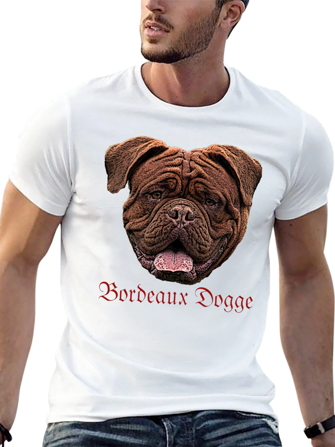 Bordeaux Dogge Graphic T-Shirt Dog Lover Tee