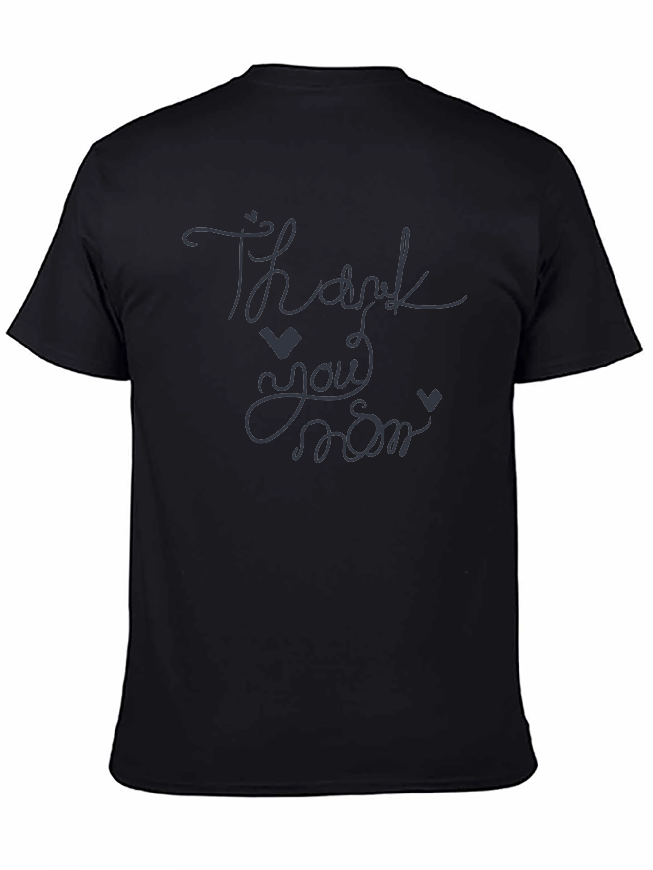 Thank You Mom Black T-Shirt