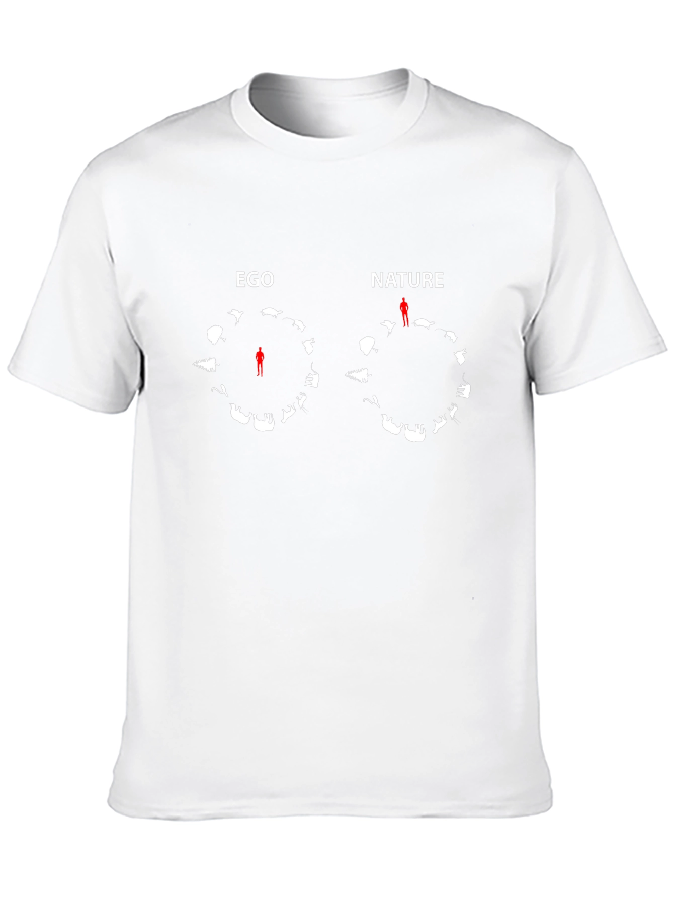 Ego vs Nature Graphic Tee - Black