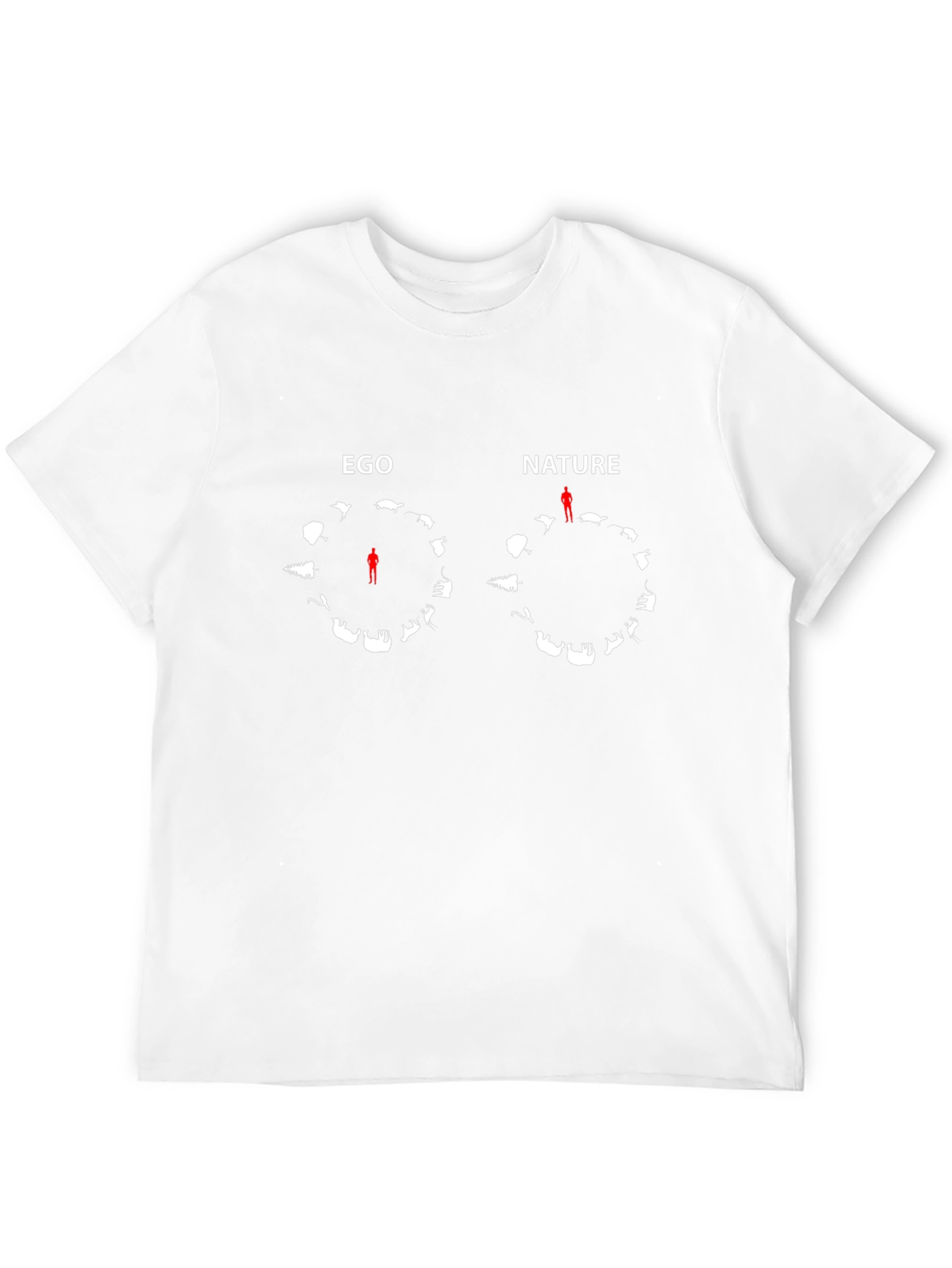 Ego vs Nature Graphic Tee - Black