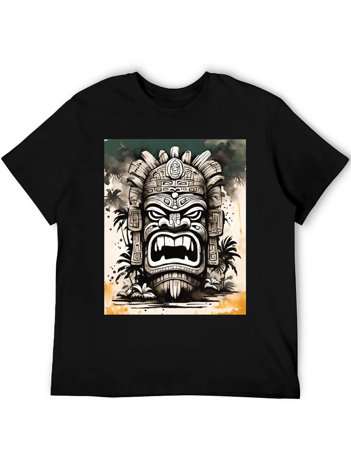 Tiki God Graphic Tee - Island Style