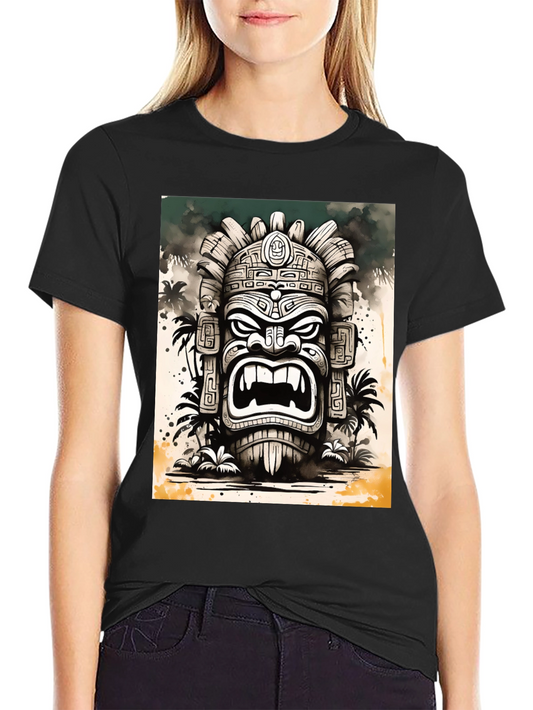 Tiki God Graphic Tee - Island Style