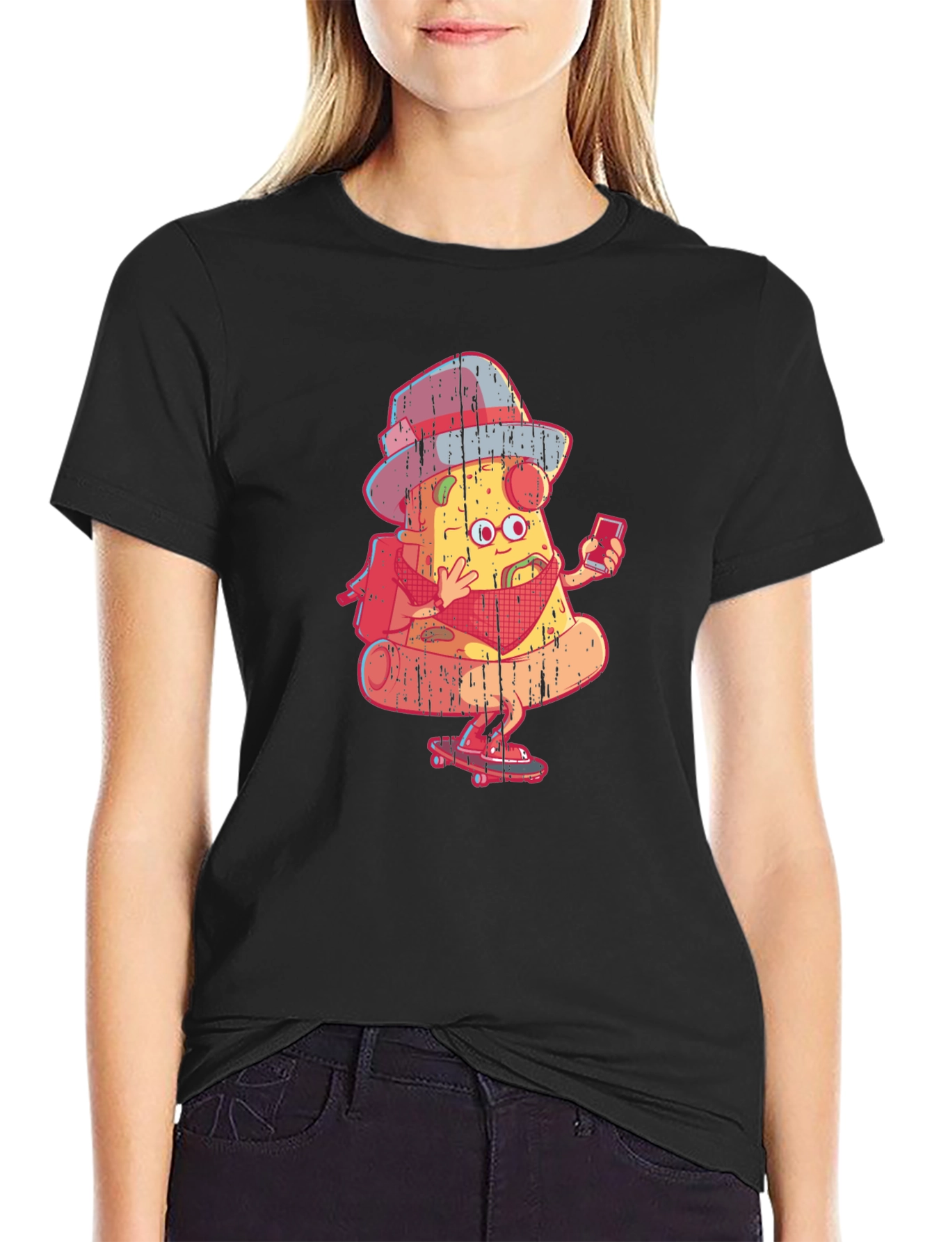 Pizza Slice Skater Graphic Tee