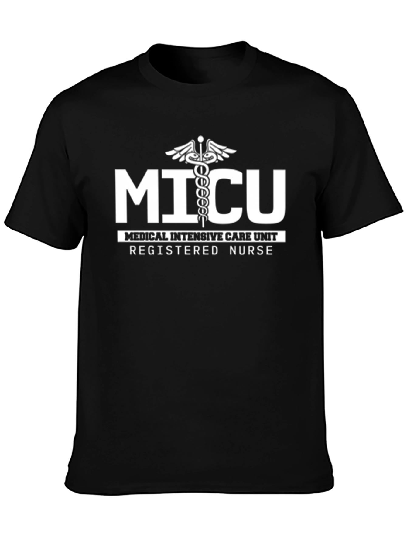 MICU Registered Nurse Black T-Shirt