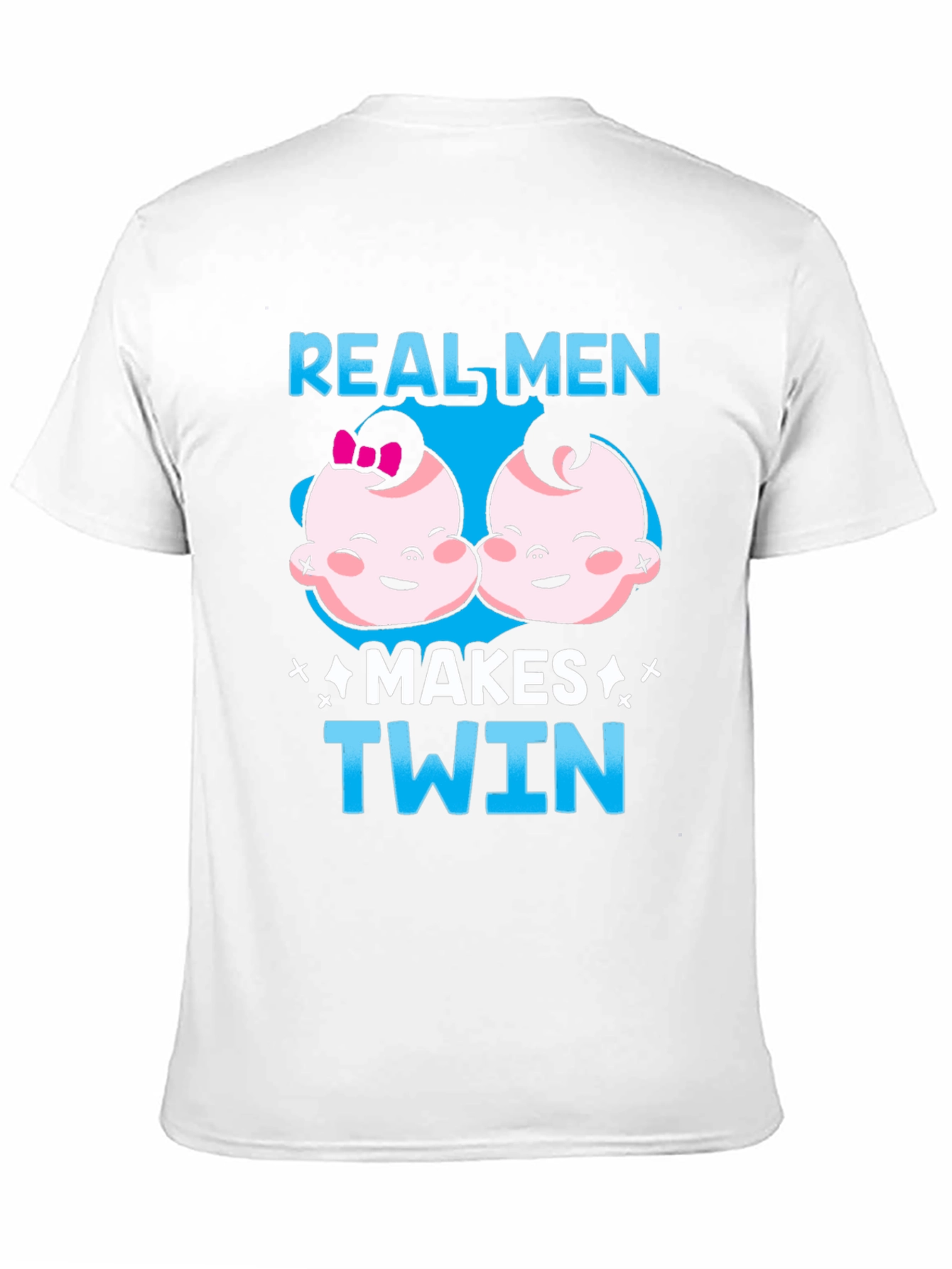 Real Men Makes Twin Black T-Shirt