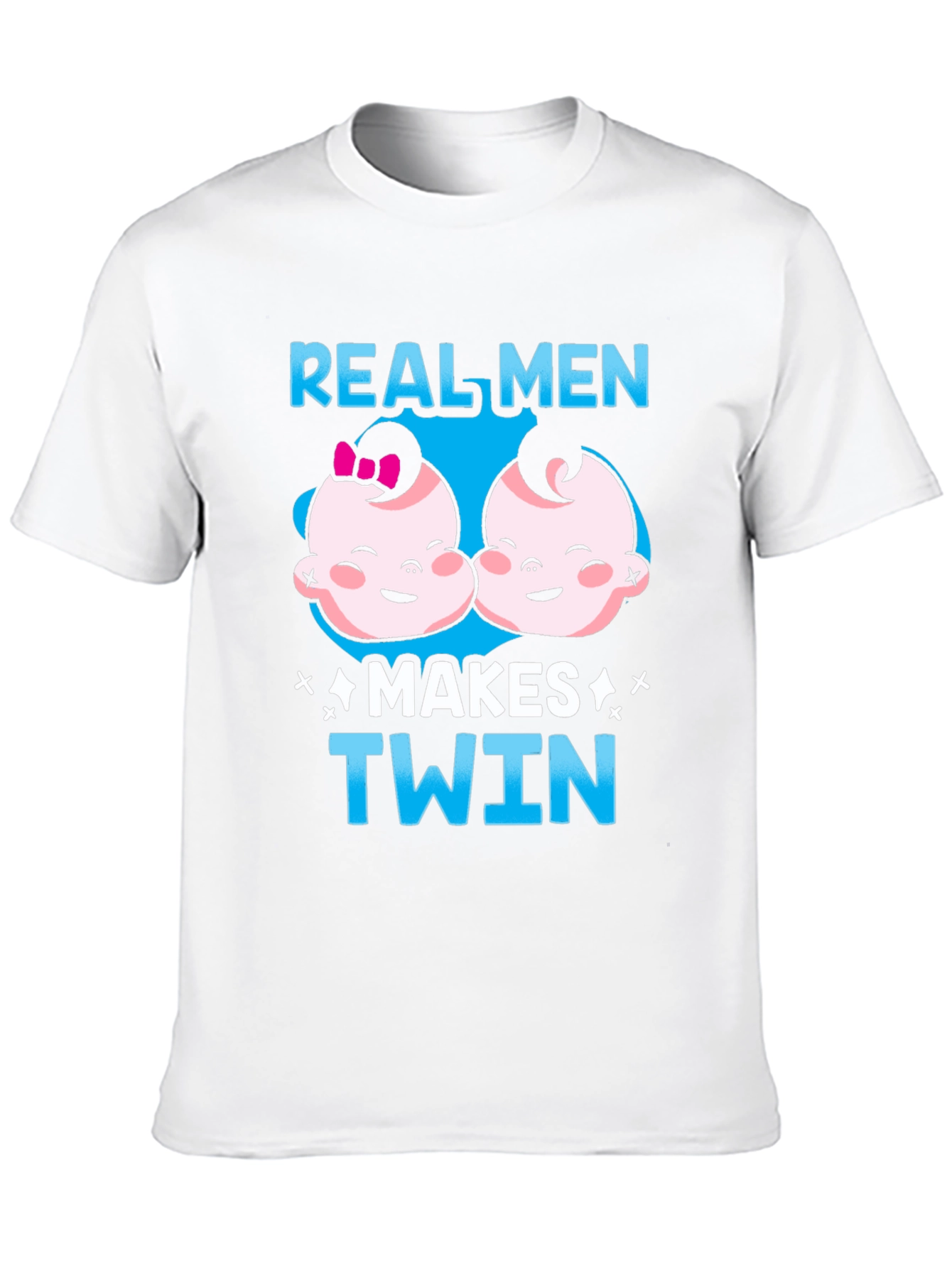 Real Men Makes Twin Black T-Shirt