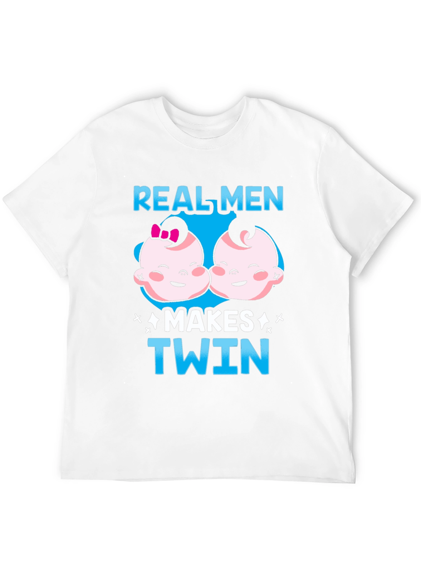 Real Men Makes Twin Black T-Shirt
